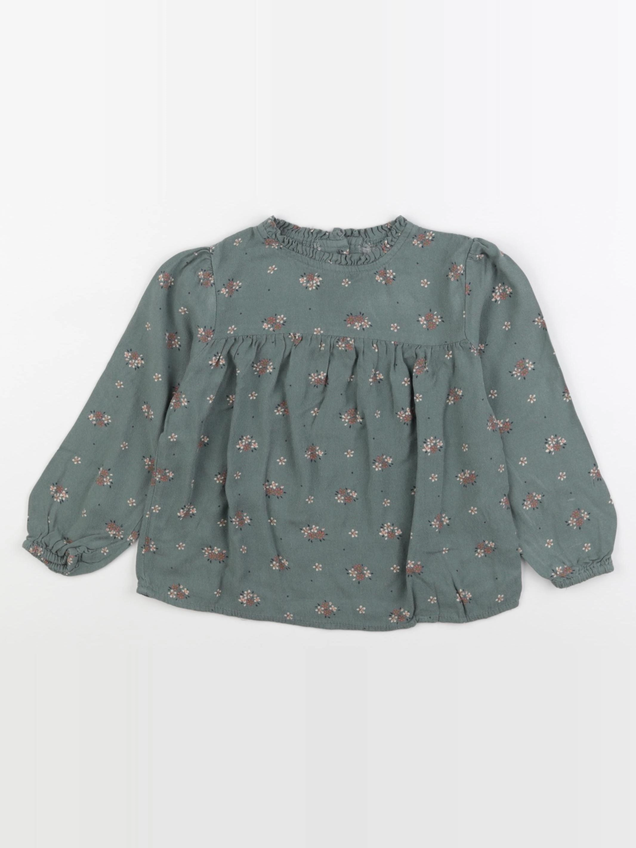 Vertbaudet - blouse vert - 4 ans