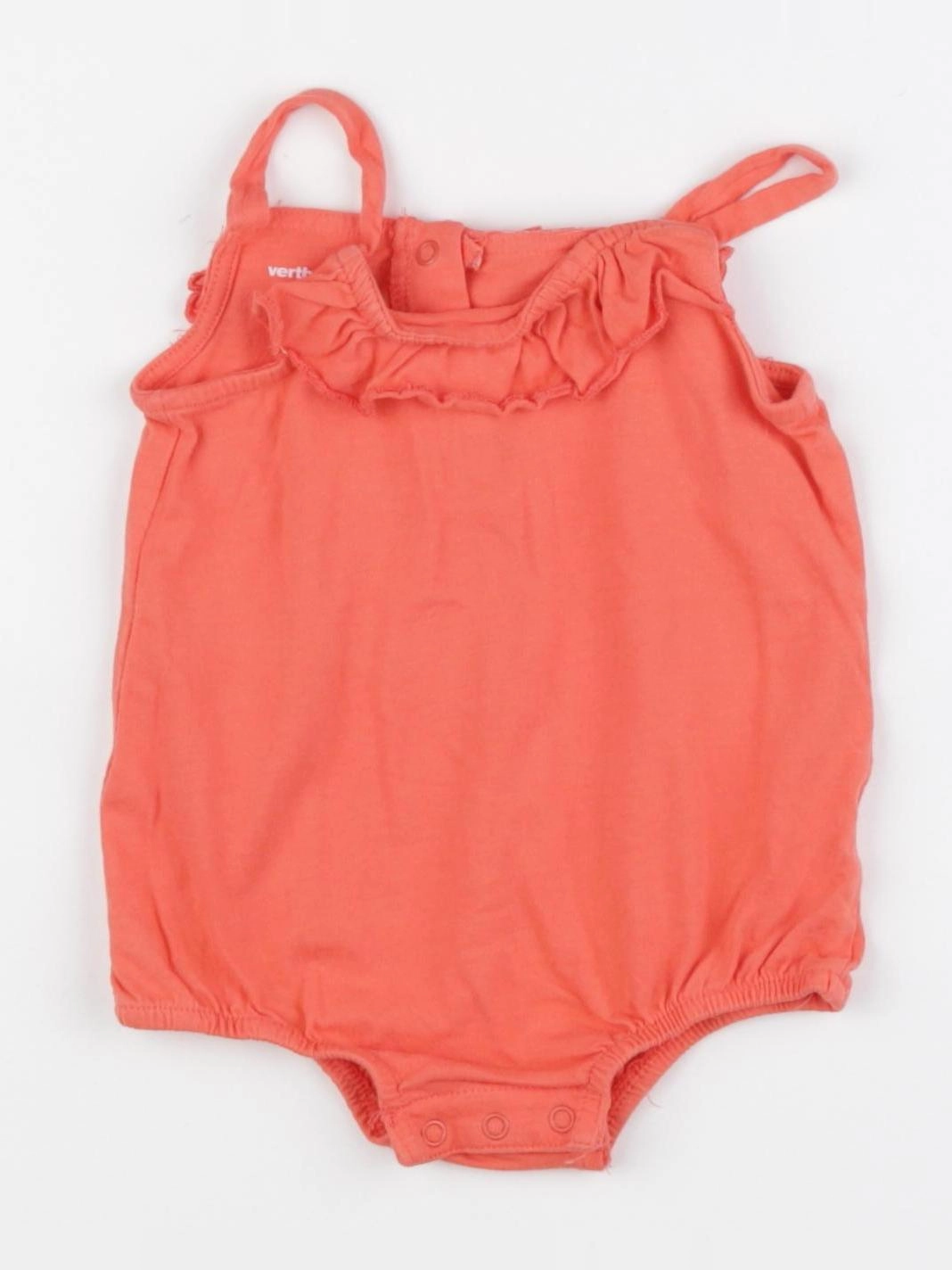 Vertbaudet - combinaison rouge - 6 mois