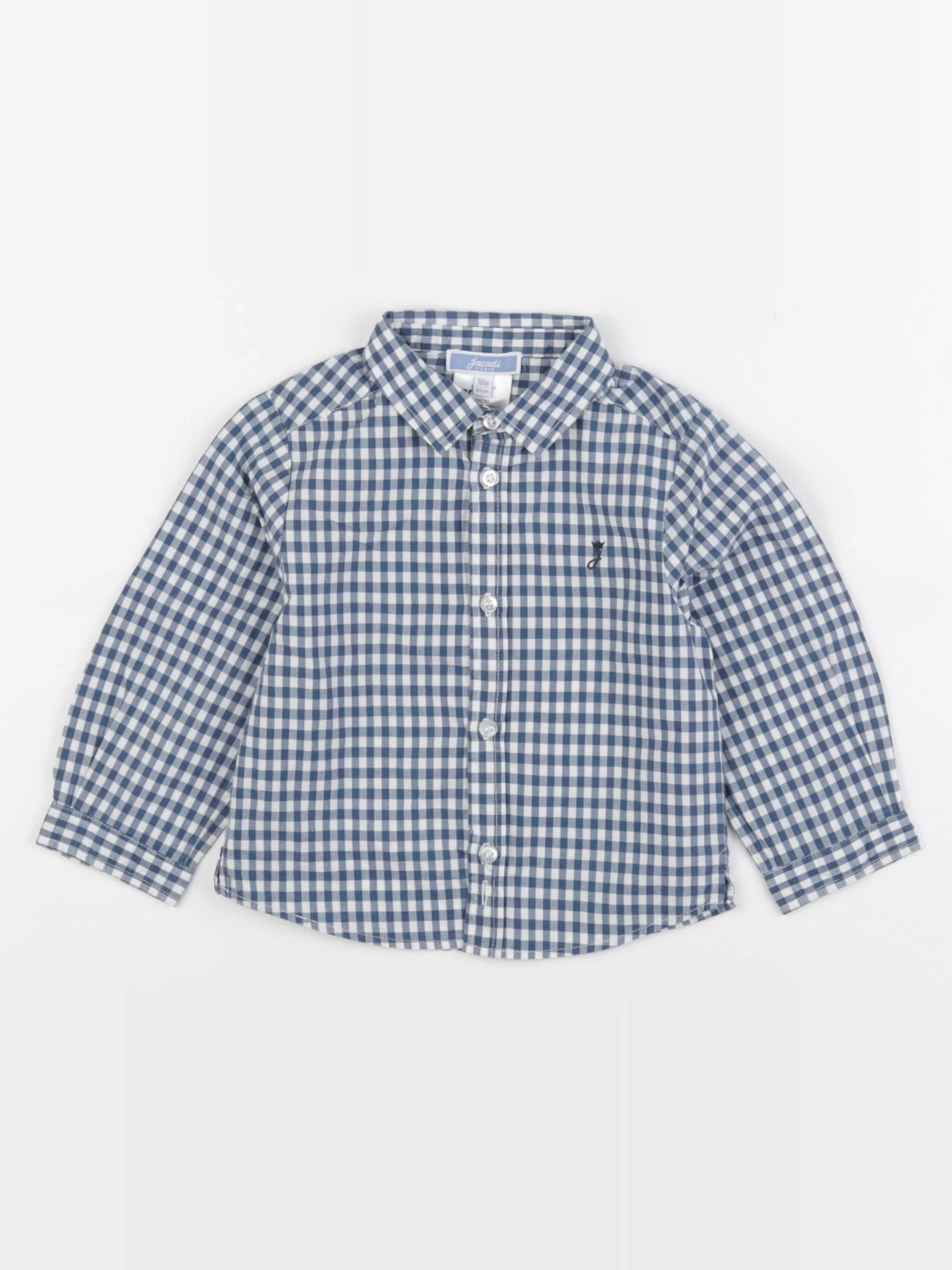 Jacadi - chemise bleu, blanc - 18 mois