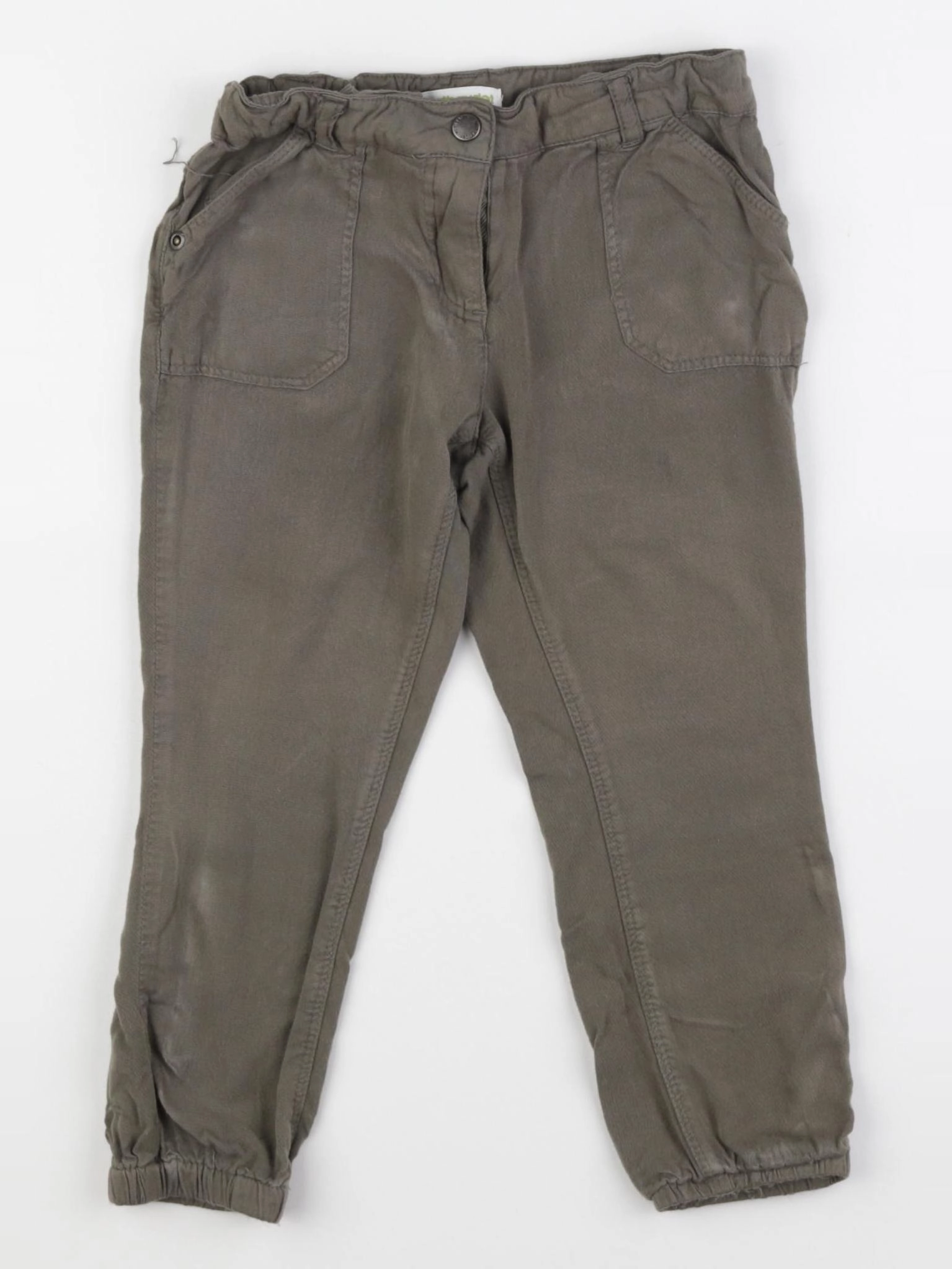 Vertbaudet - pantalon vert - 4 ans