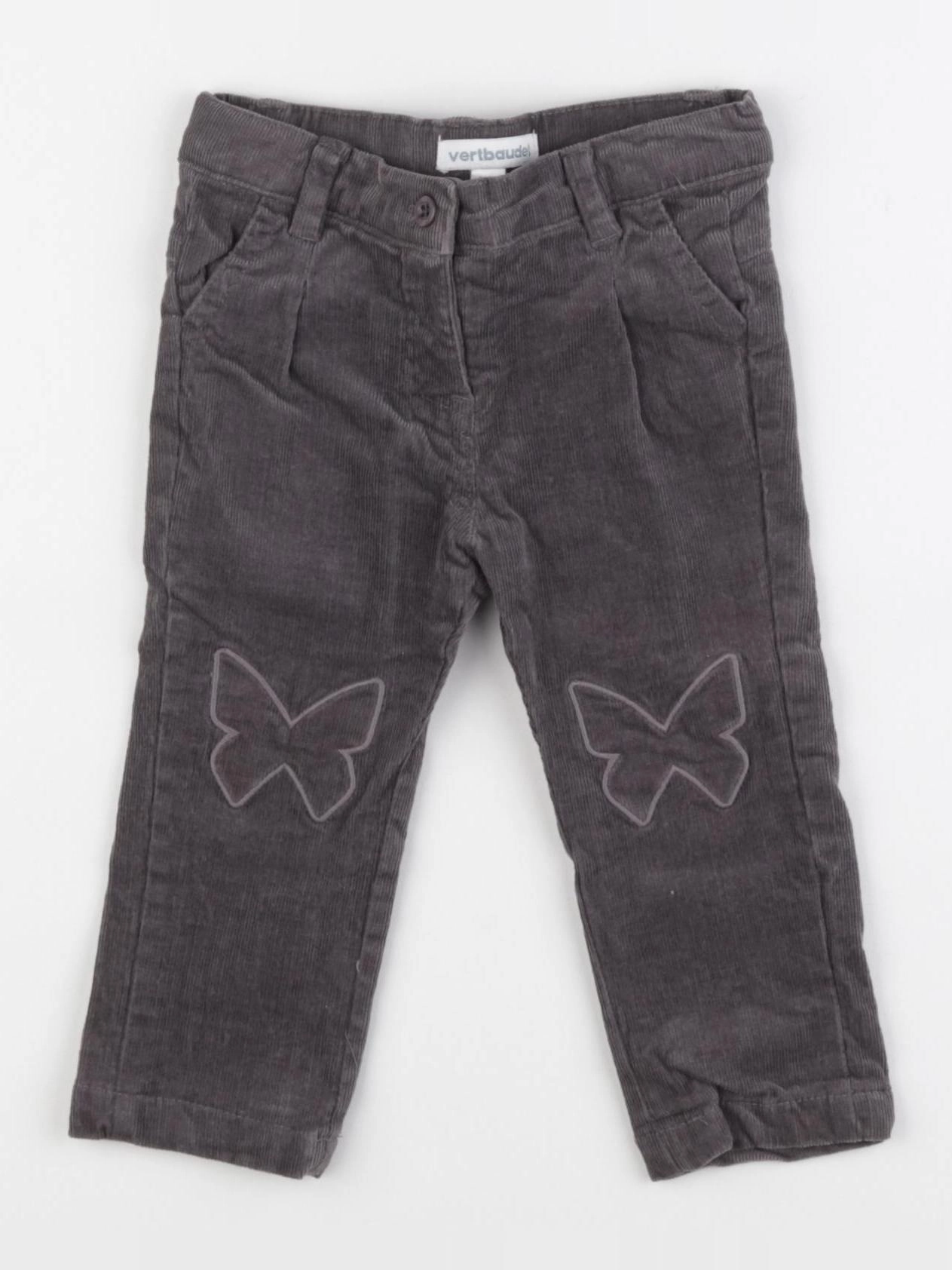 Vertbaudet - pantalon gris - 6 mois