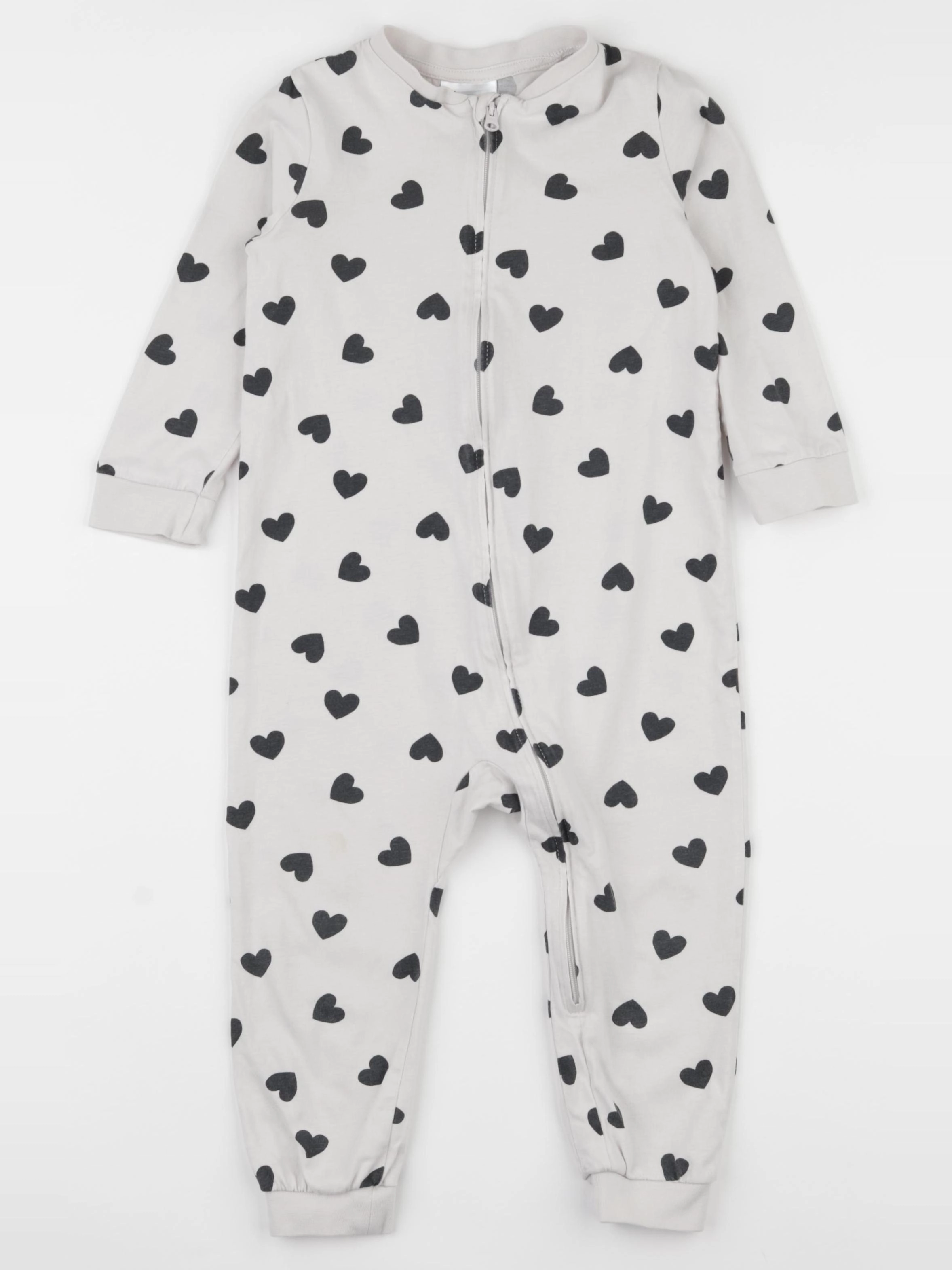 H&M - pyjama coton gris - 18/24 mois