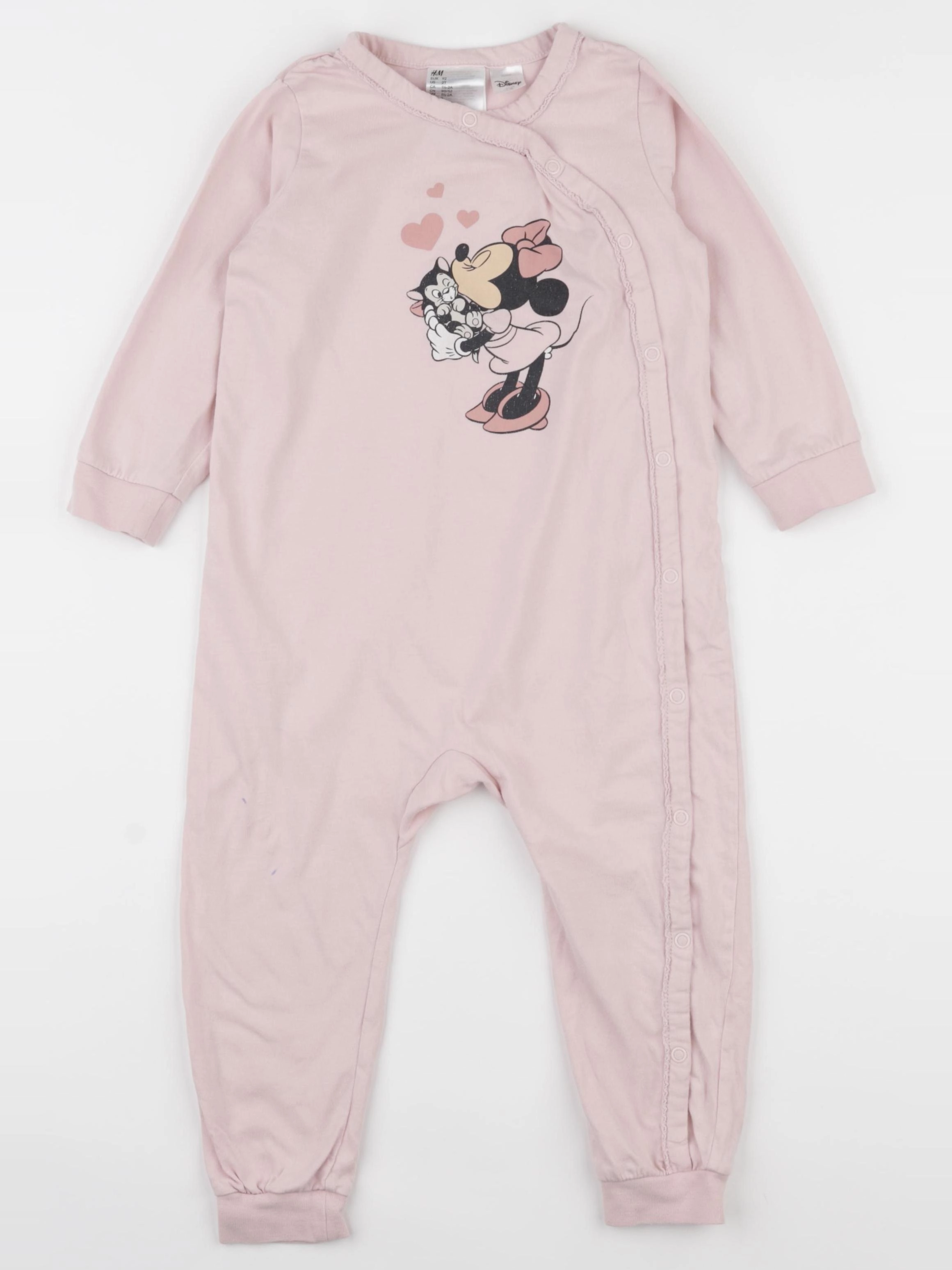 H&M - pyjama coton rose - 18/24 mois