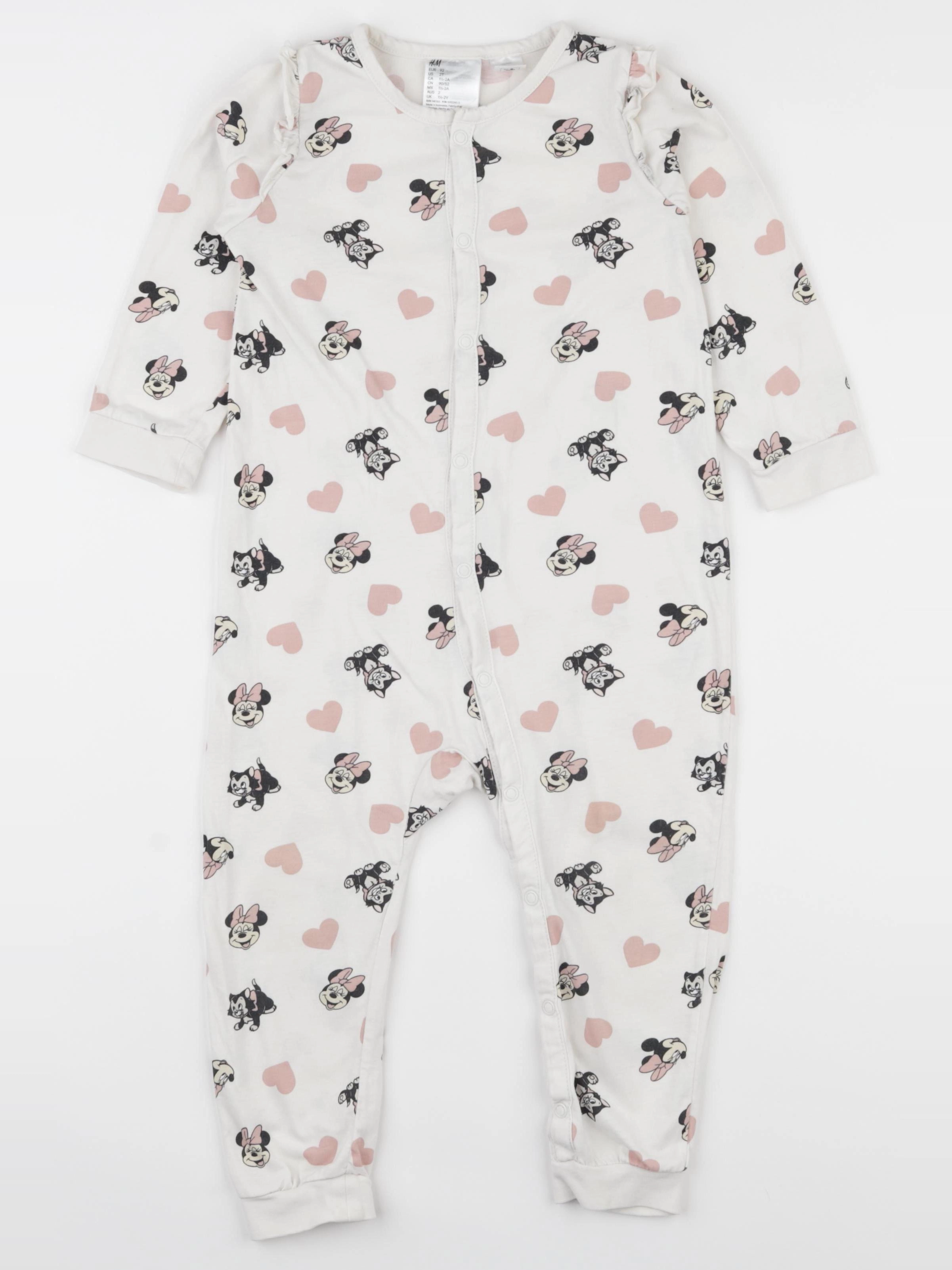 H&M - pyjama coton blanc - 18/24 mois