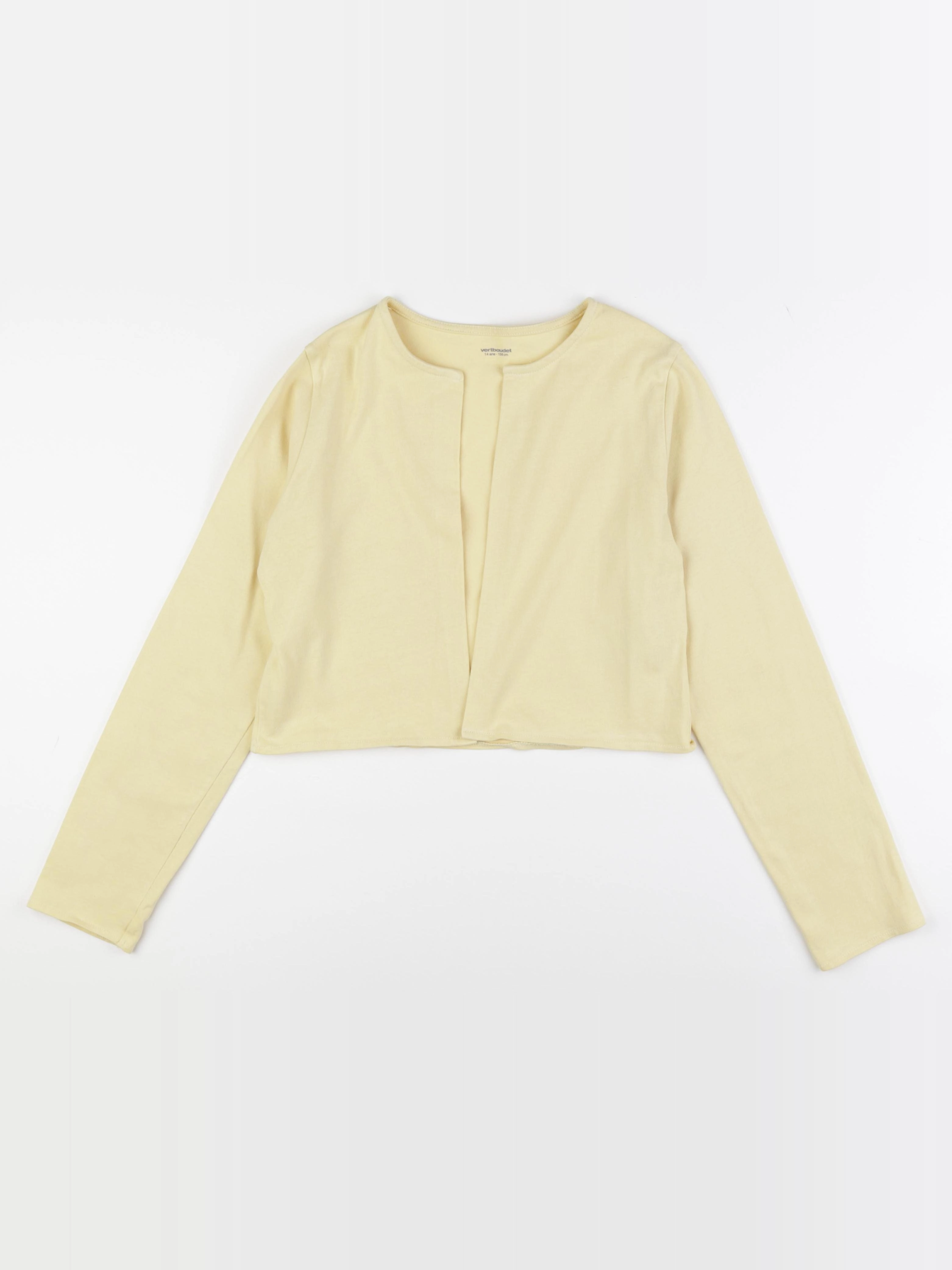 Vertbaudet - gilet jaune - 14 ans