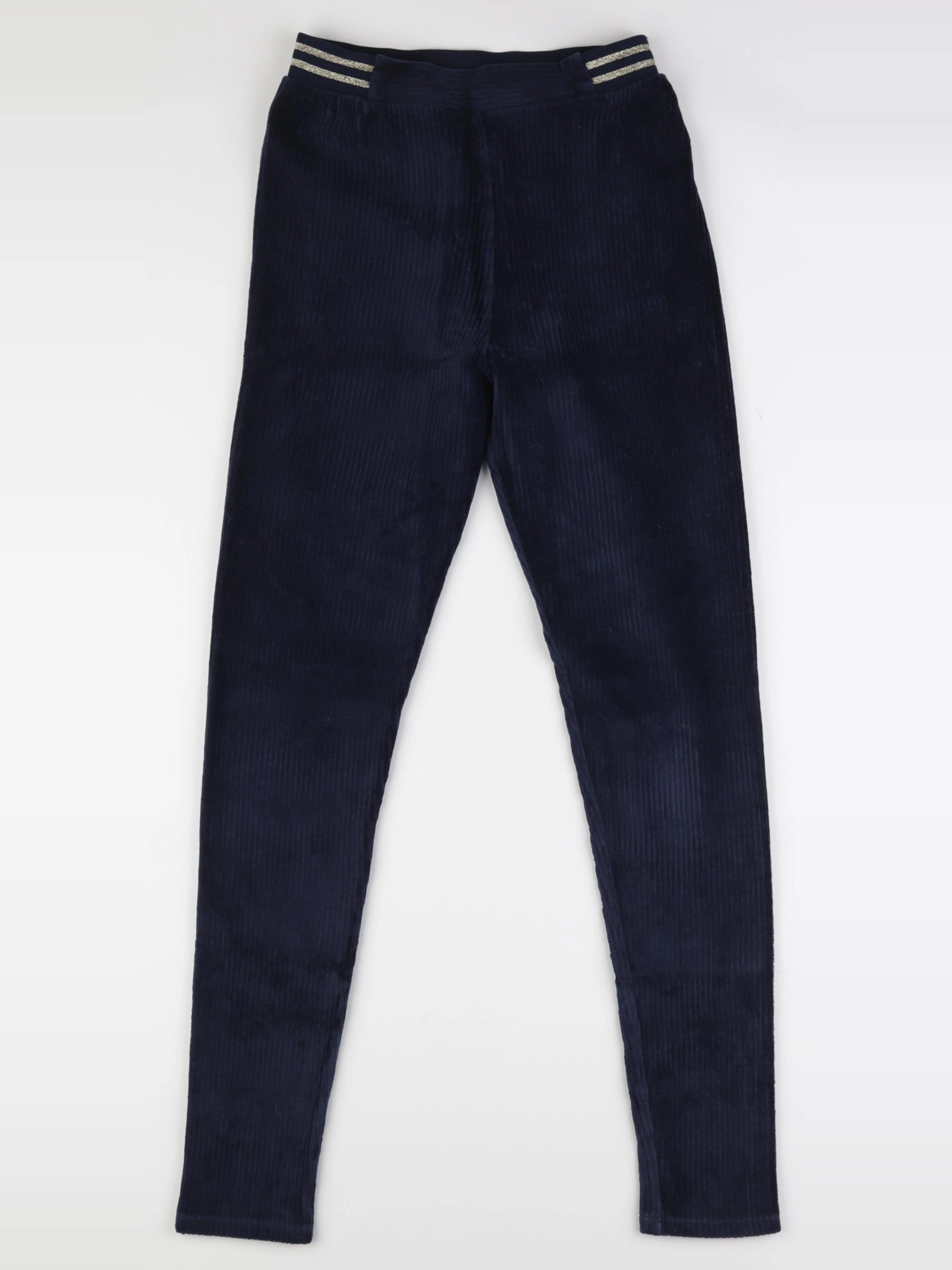 Vertbaudet - legging bleu, or - 14 ans