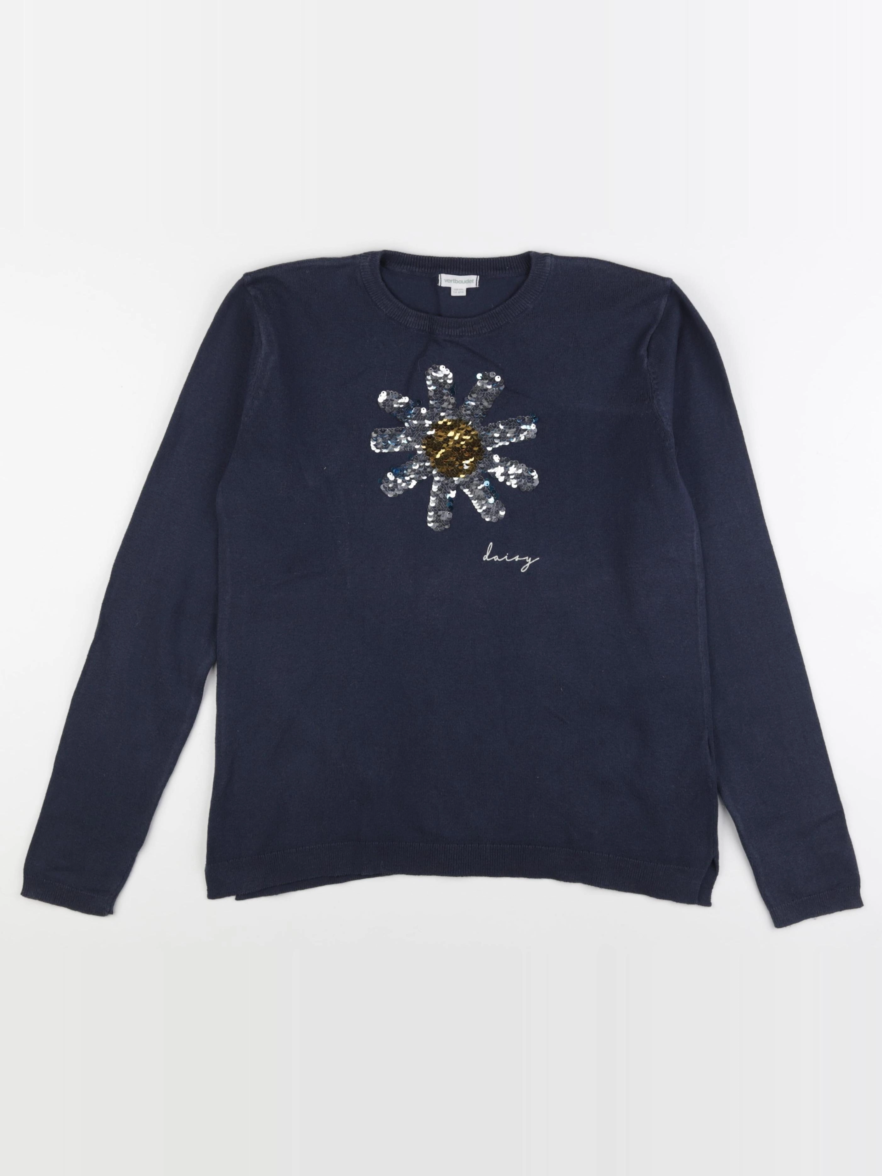 Vertbaudet - pull bleu - 14 ans
