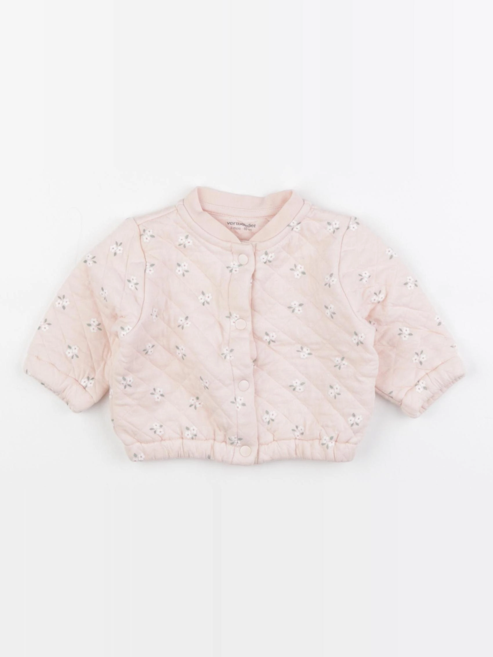 Vertbaudet - sweat rose - 3 mois