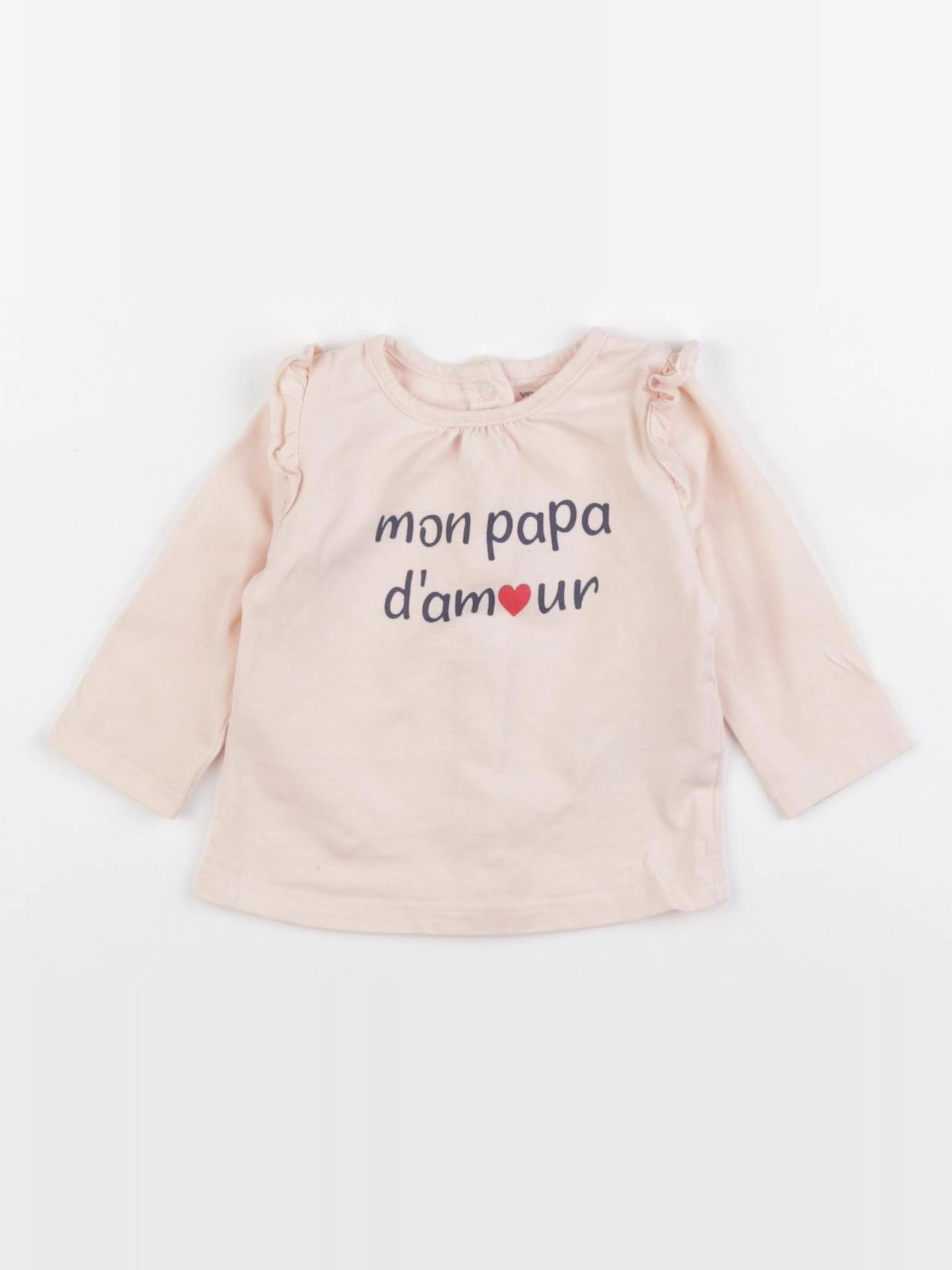 Vertbaudet - tee-shirt rose - 3 mois