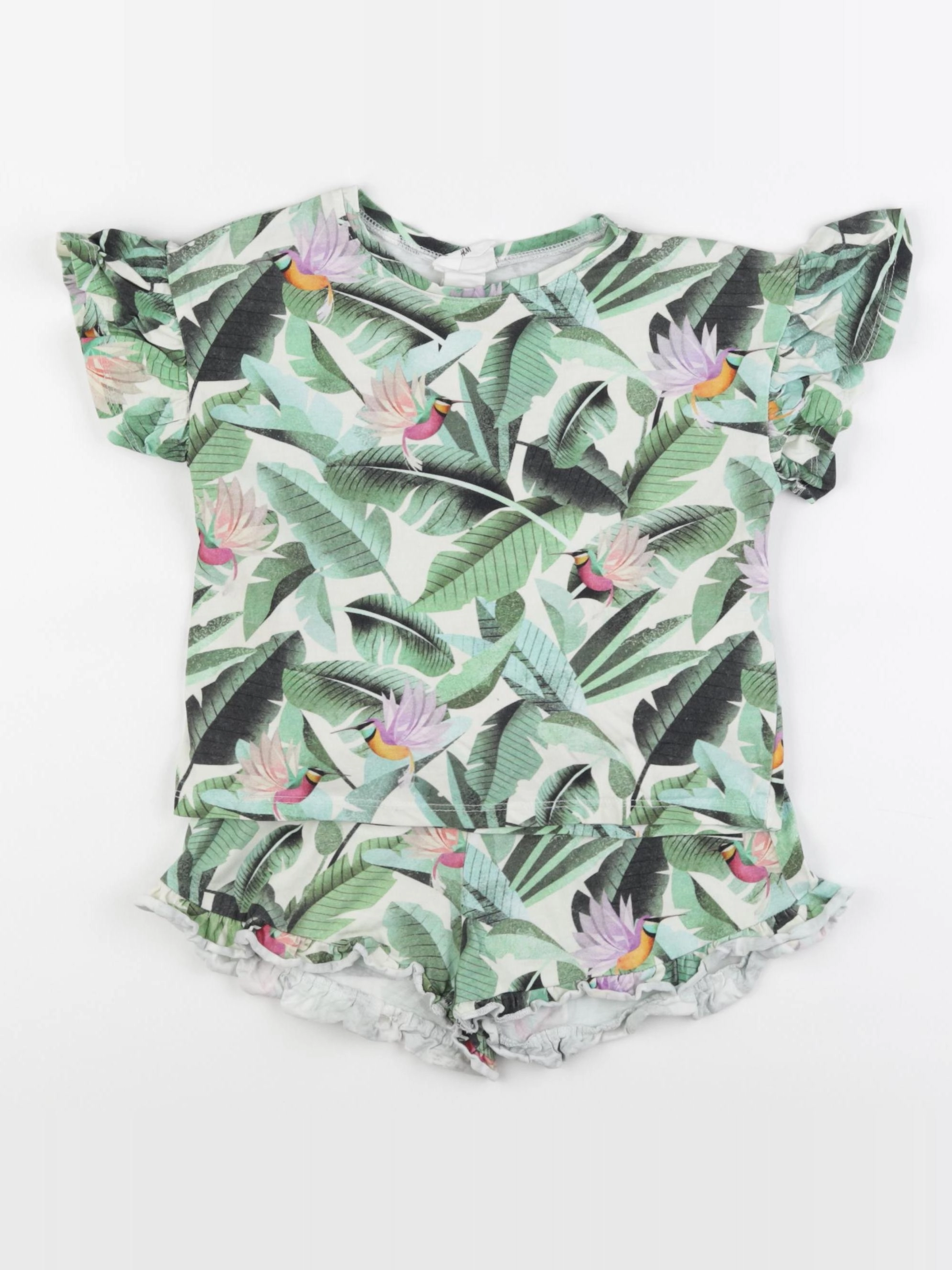 H&M - ensemble vert - 4/5 ans