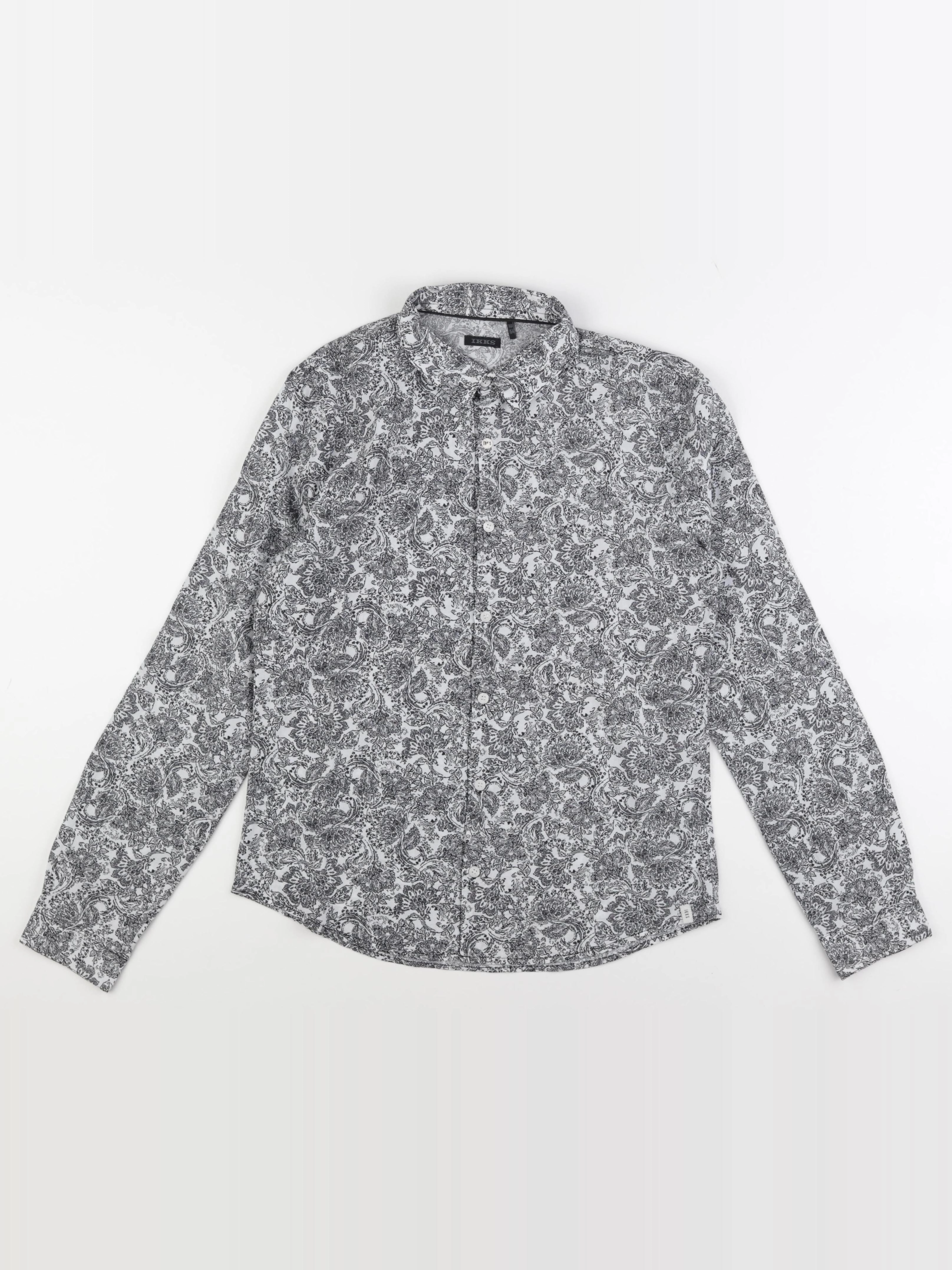 IKKS - chemise blanc, noir - 14 ans