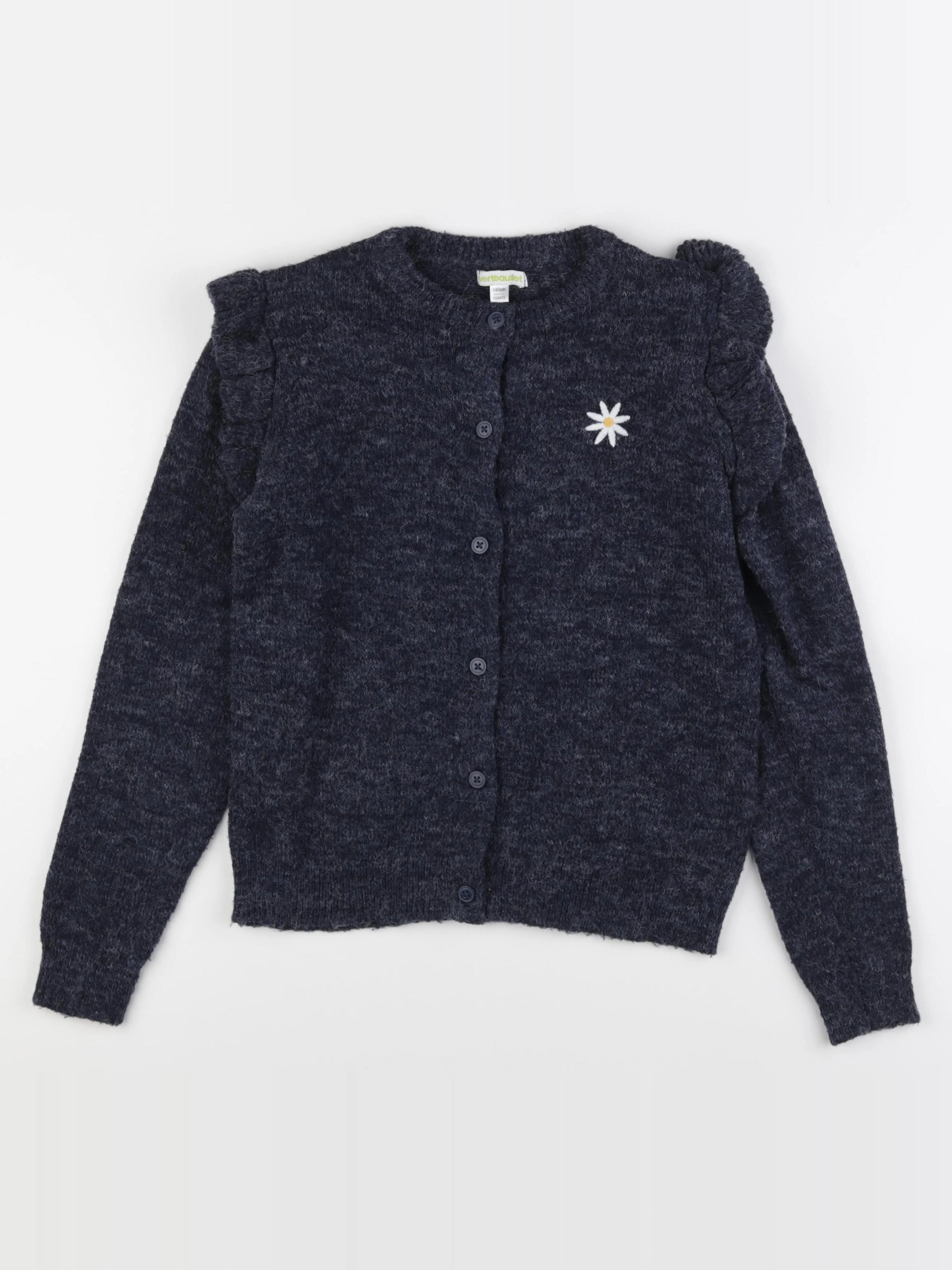 Vertbaudet - gilet bleu - 10 ans