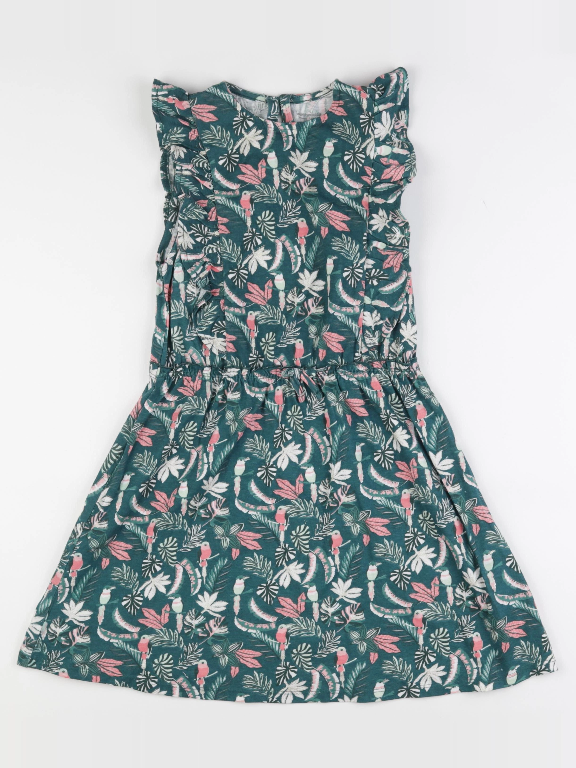 Vertbaudet - robe vert - 10 ans