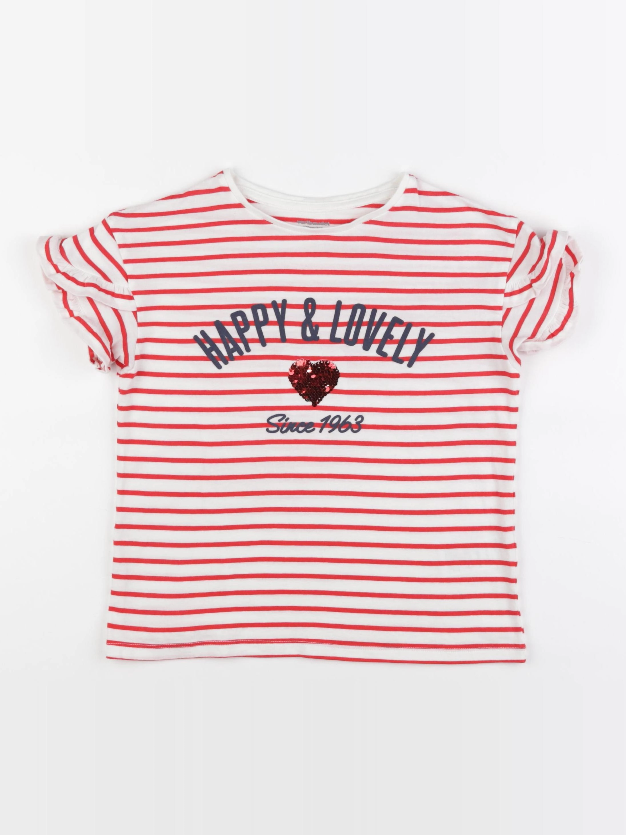 Vertbaudet - tee-shirt rouge - 10 ans