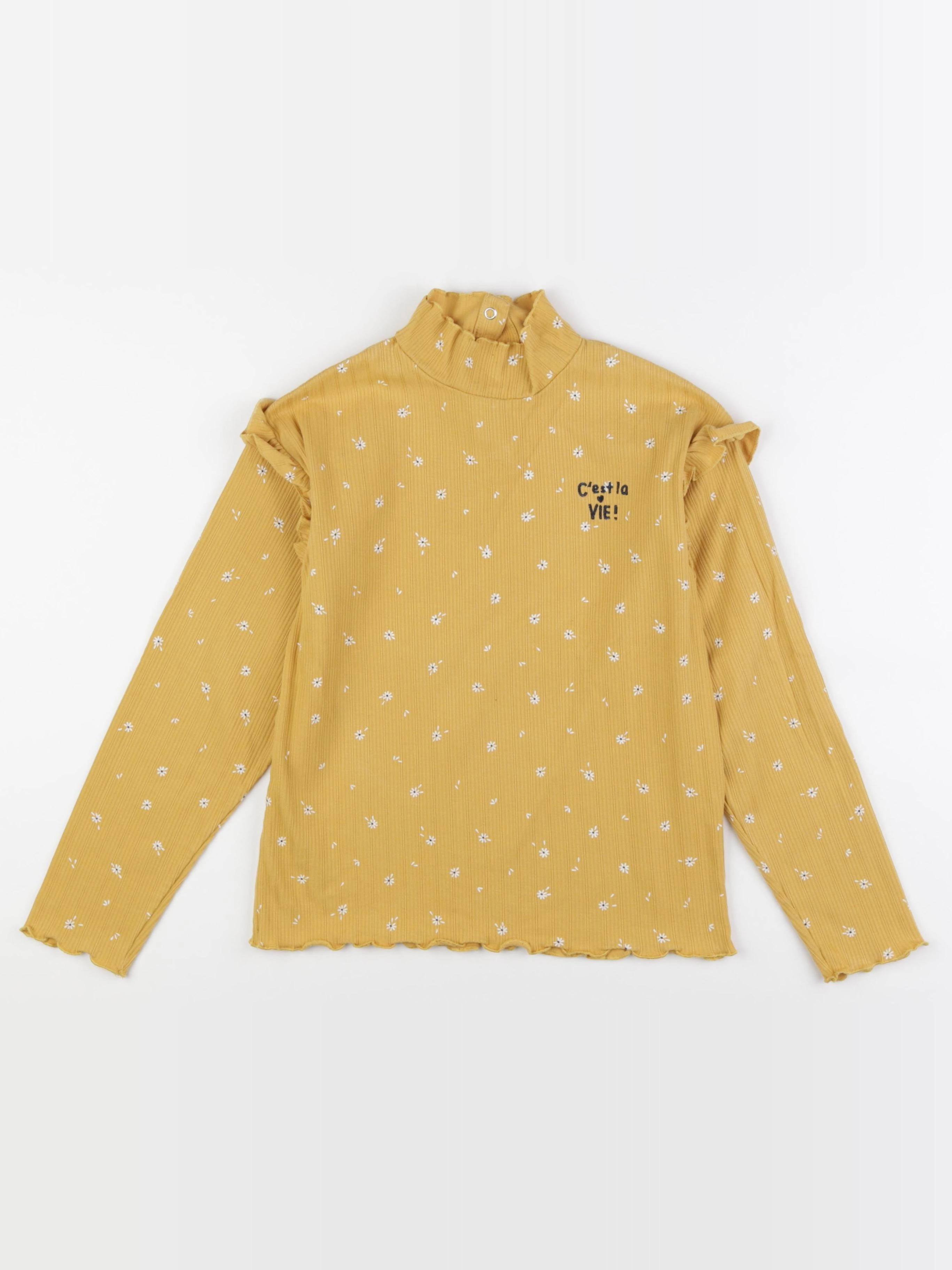 Vertbaudet - tee-shirt jaune - 10 ans