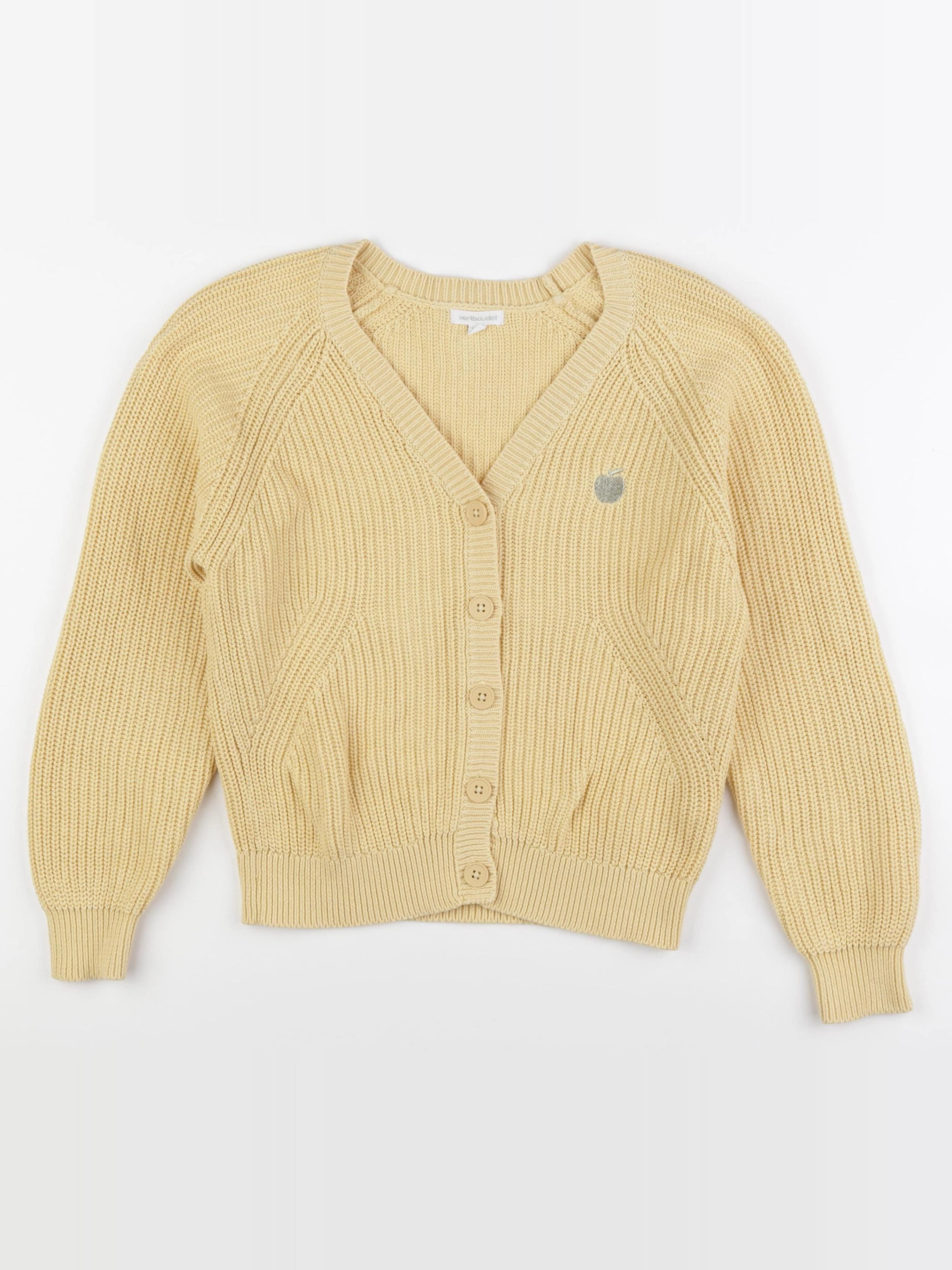 Vertbaudet - gilet jaune - 10 ans