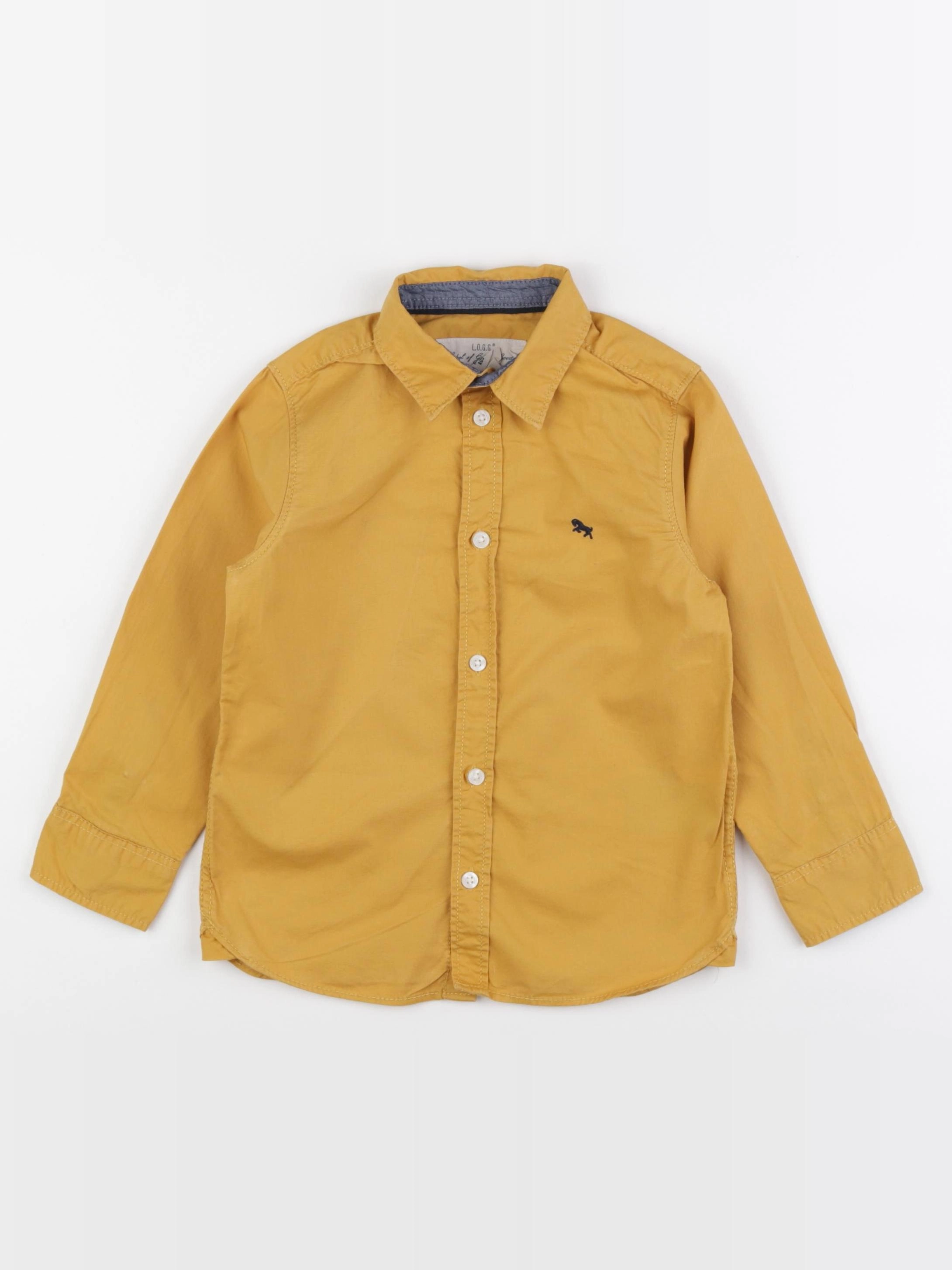 H&M - chemise jaune - 3/4 ans