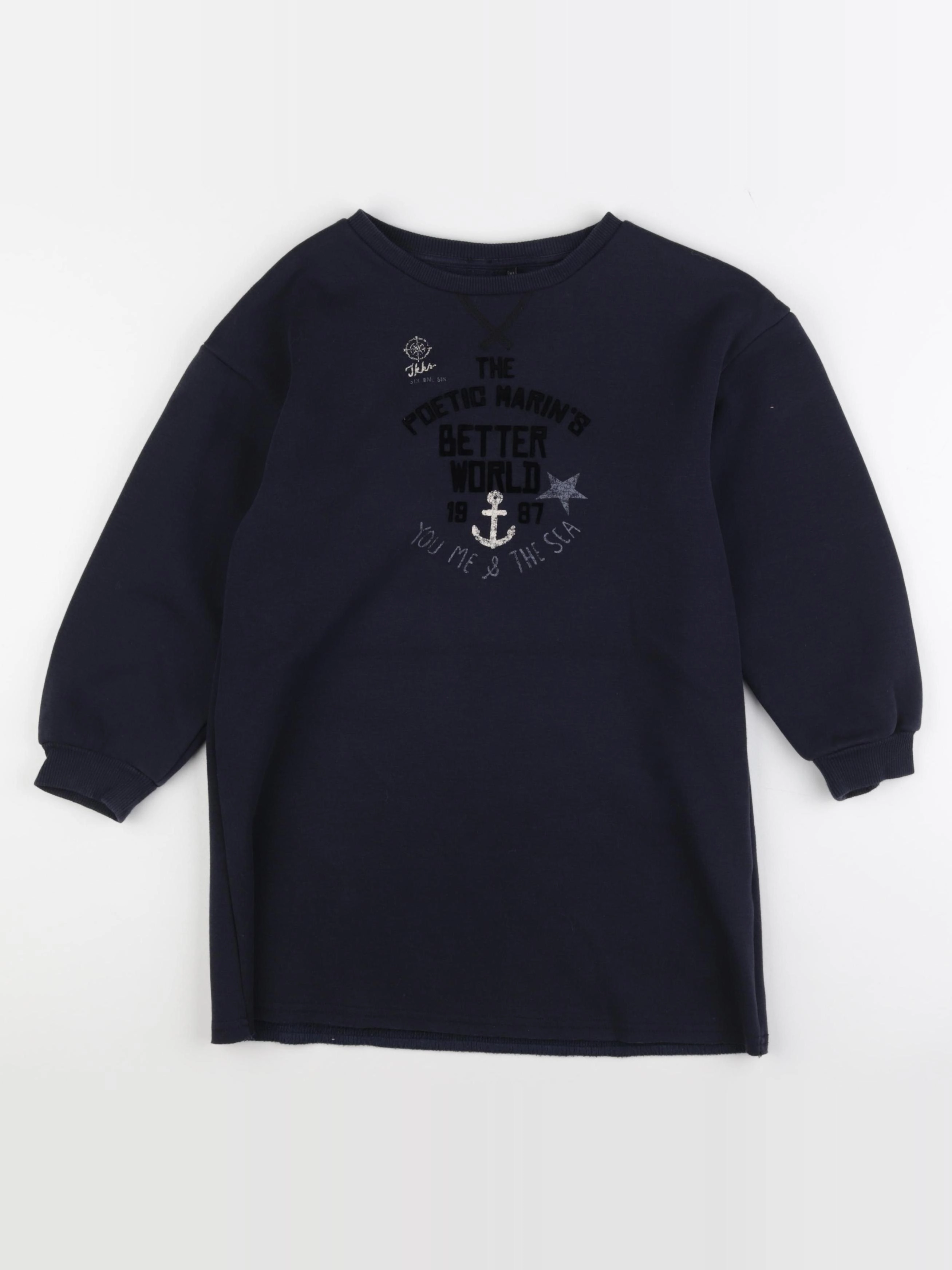 IKKS - robe bleu - 8 ans