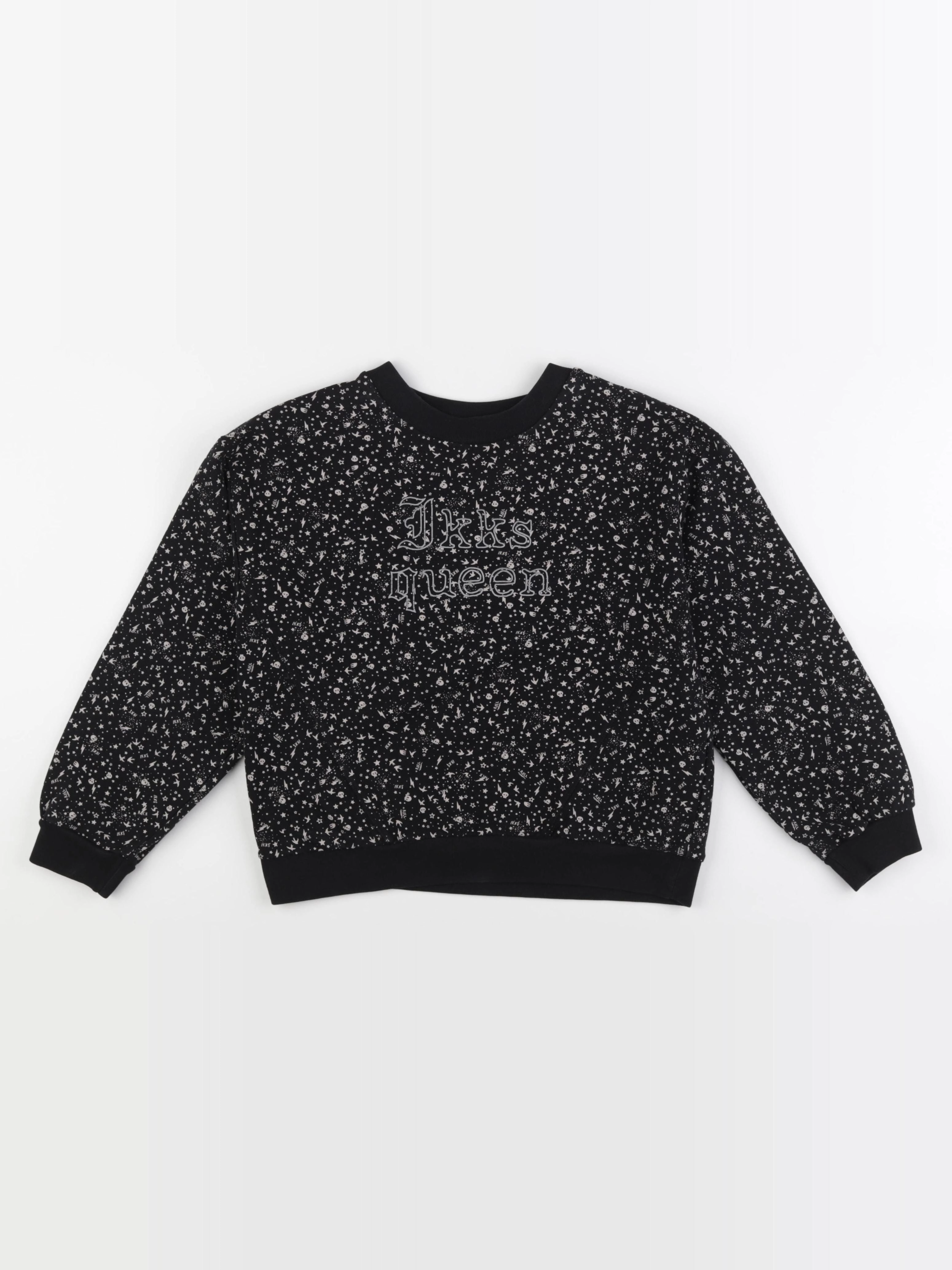 IKKS - sweat noir - 10 ans