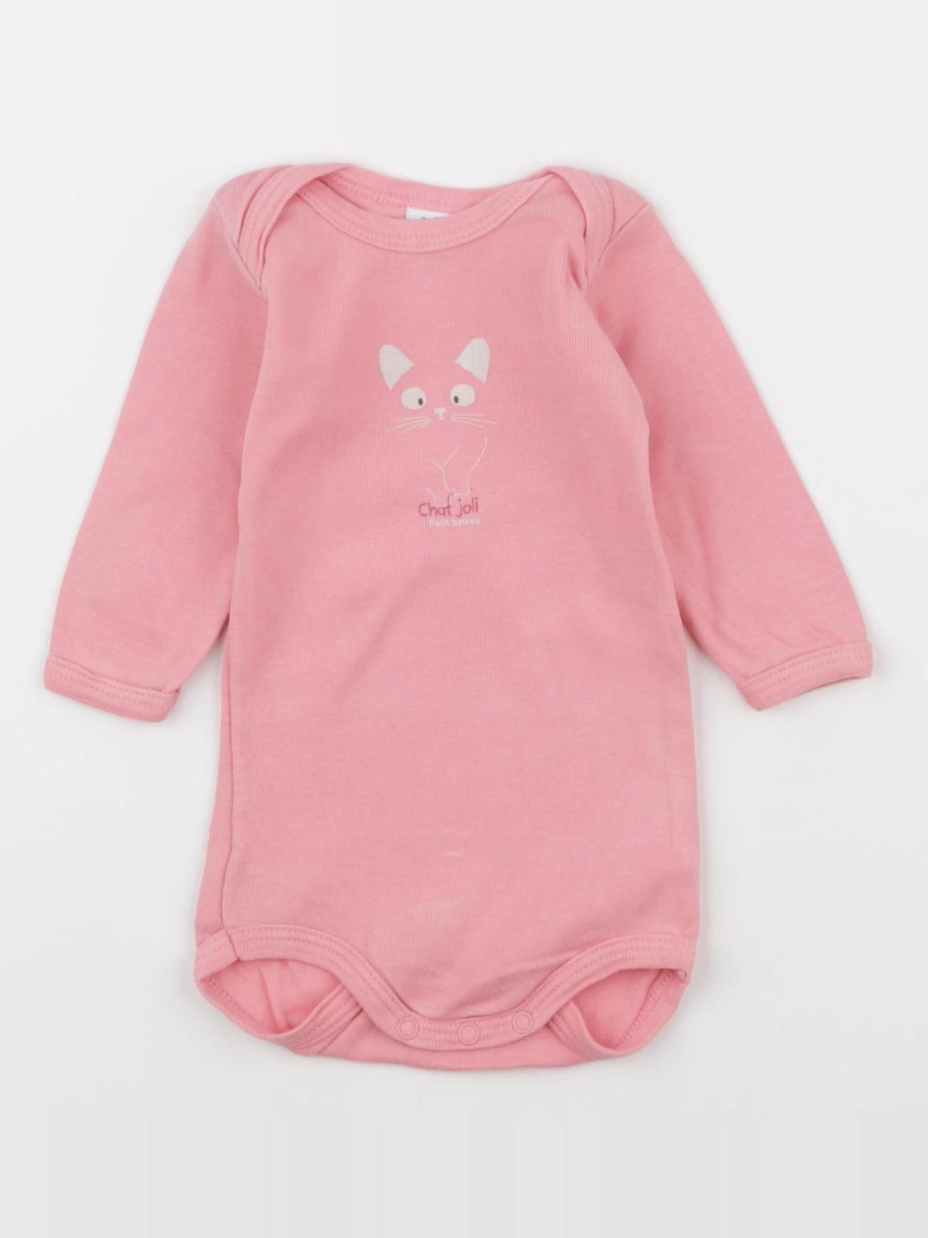 Petit Bateau - body rose - 3 mois