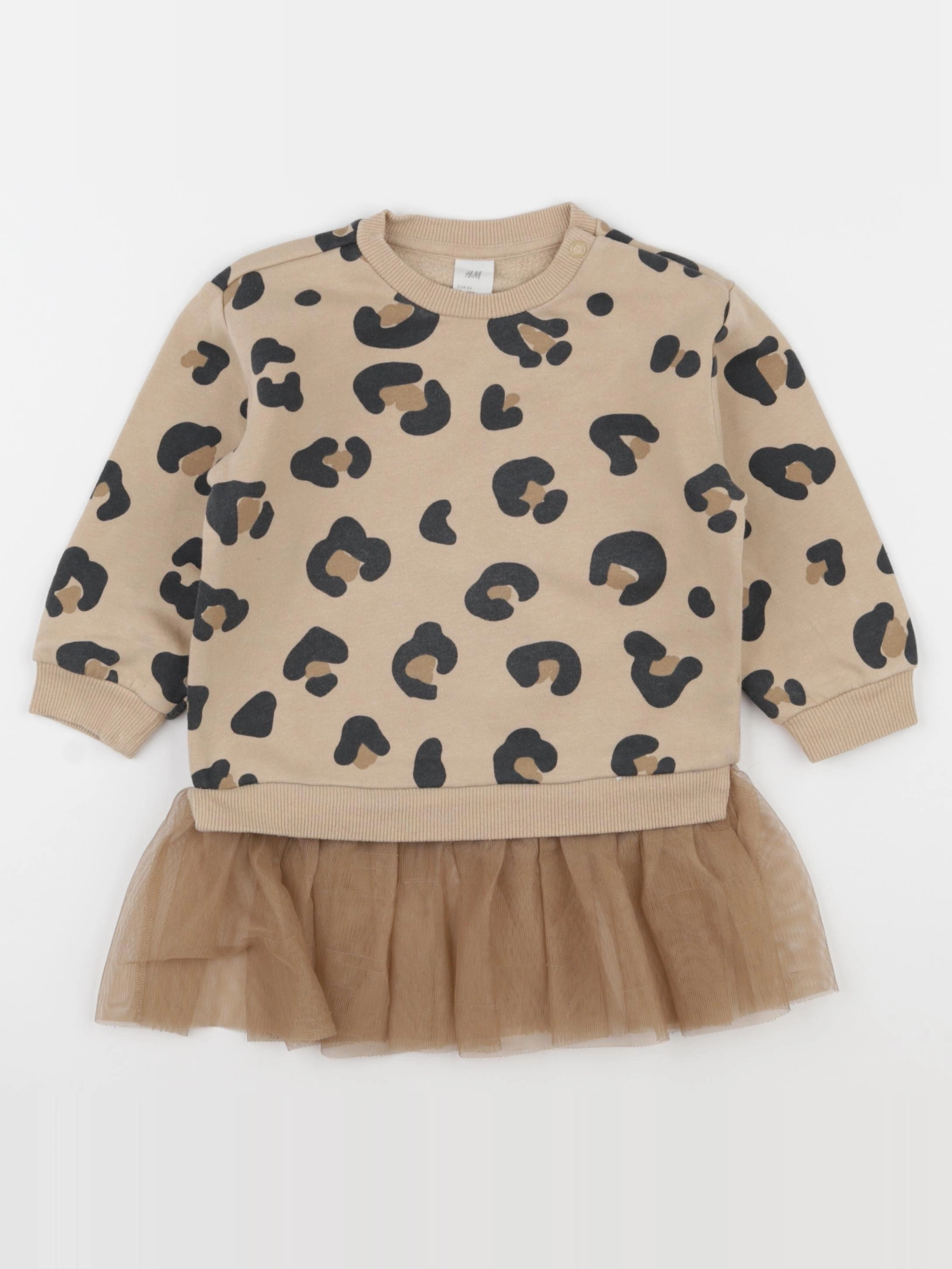 H&M - robe marron - 12/18 mois