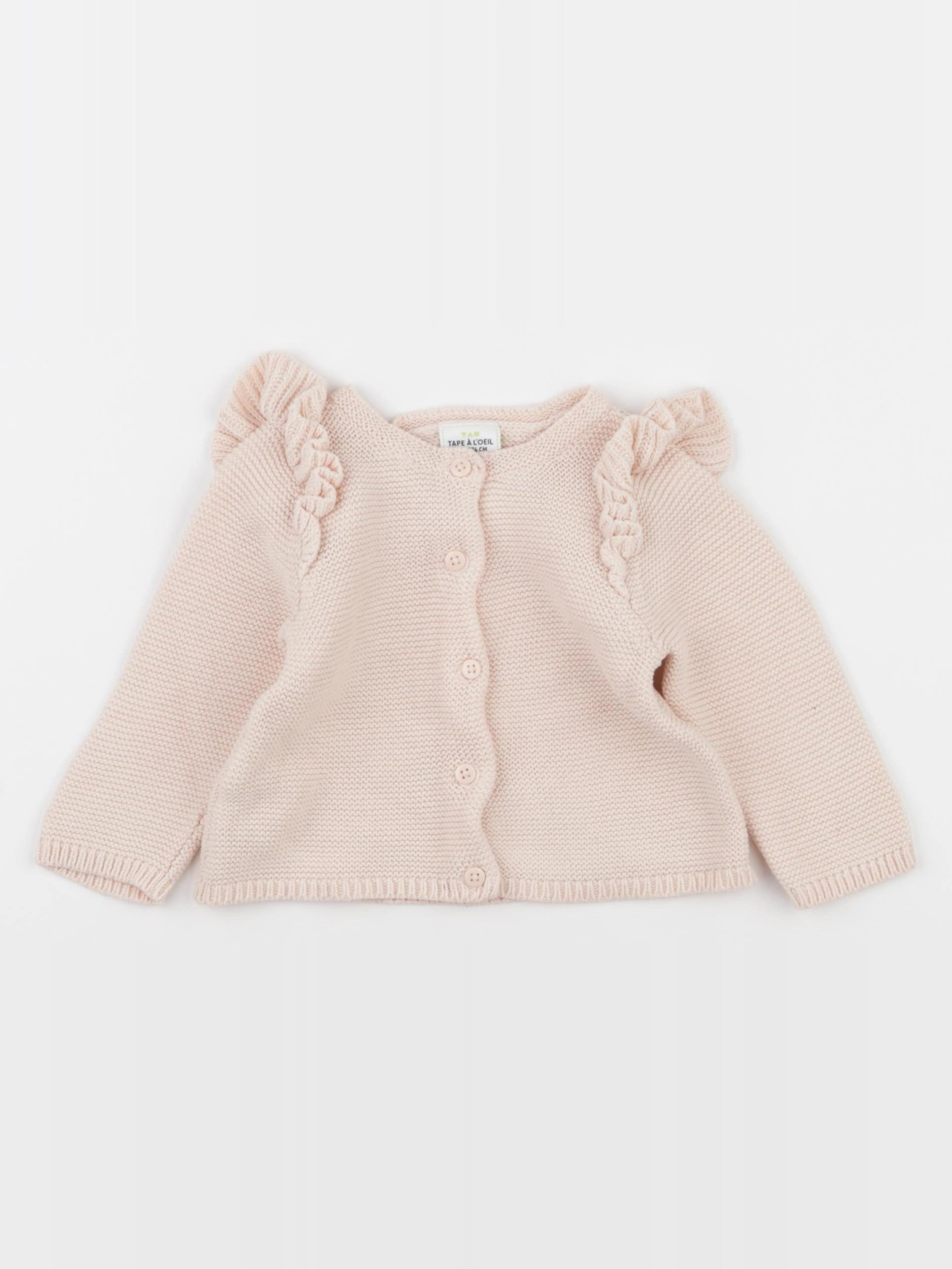 Tape à l'oeil - gilet rose - 12 mois