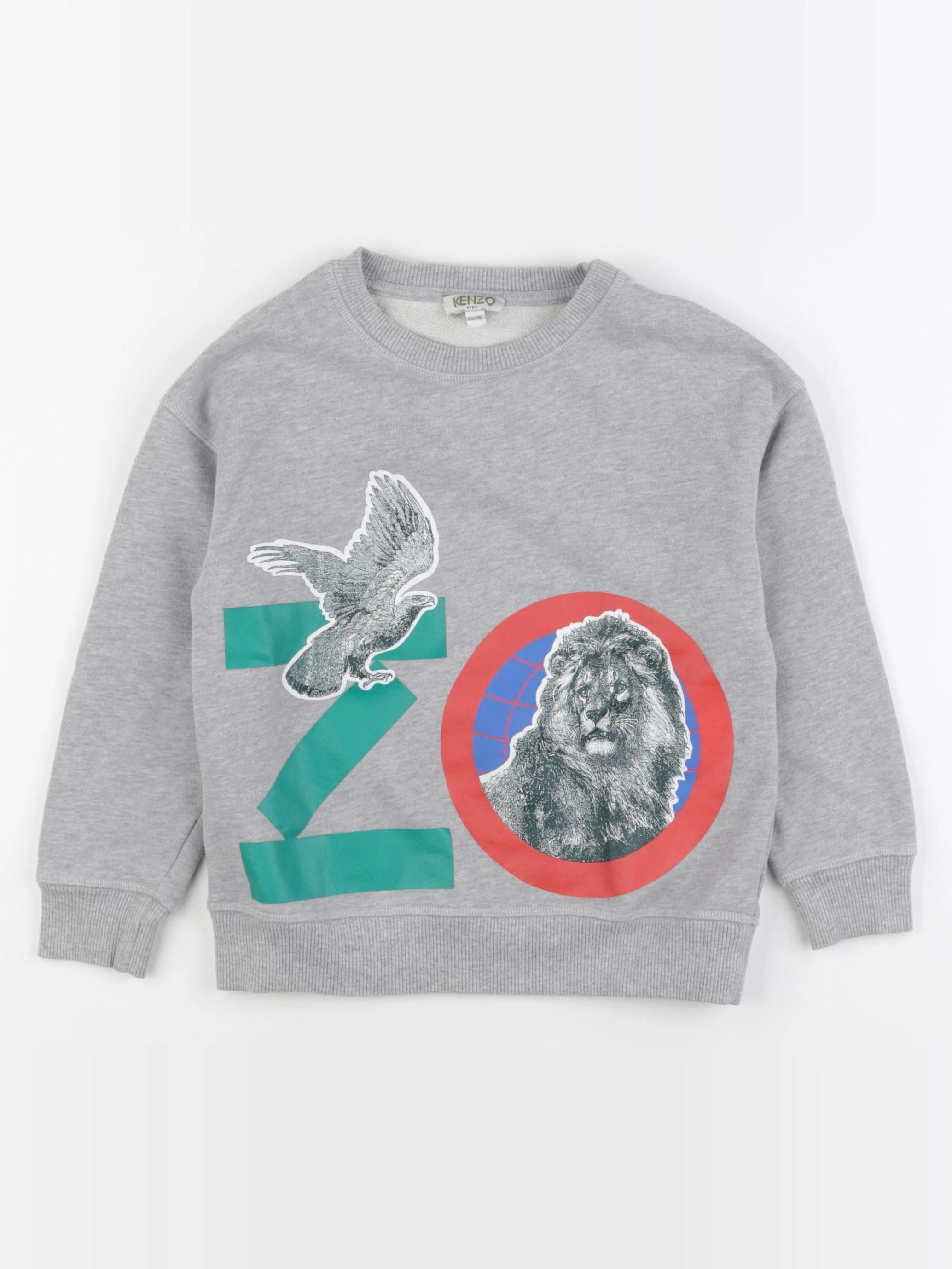 Kenzo - sweat gris - 6 ans
