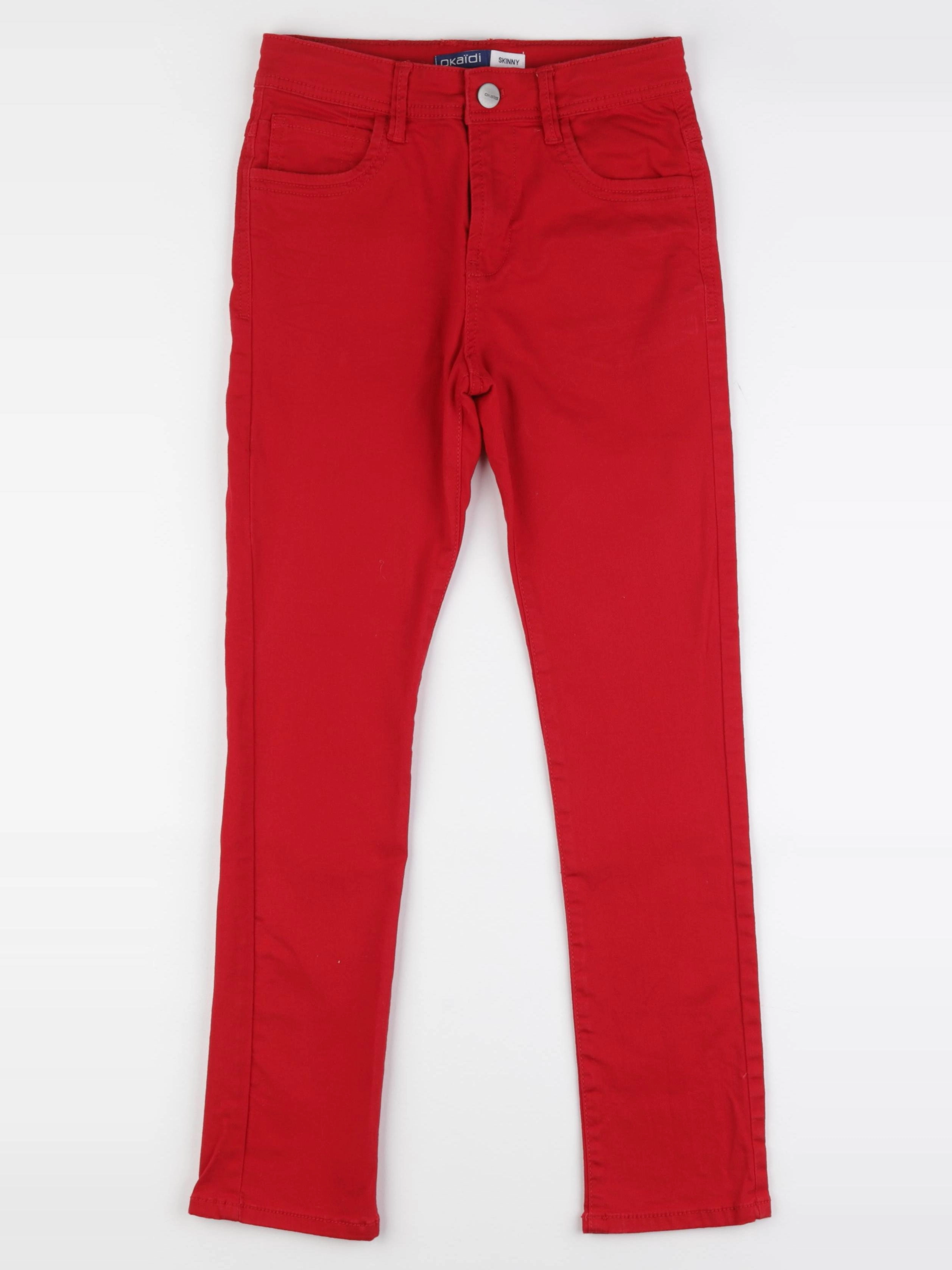 Okaidi - jean rouge - 10 ans