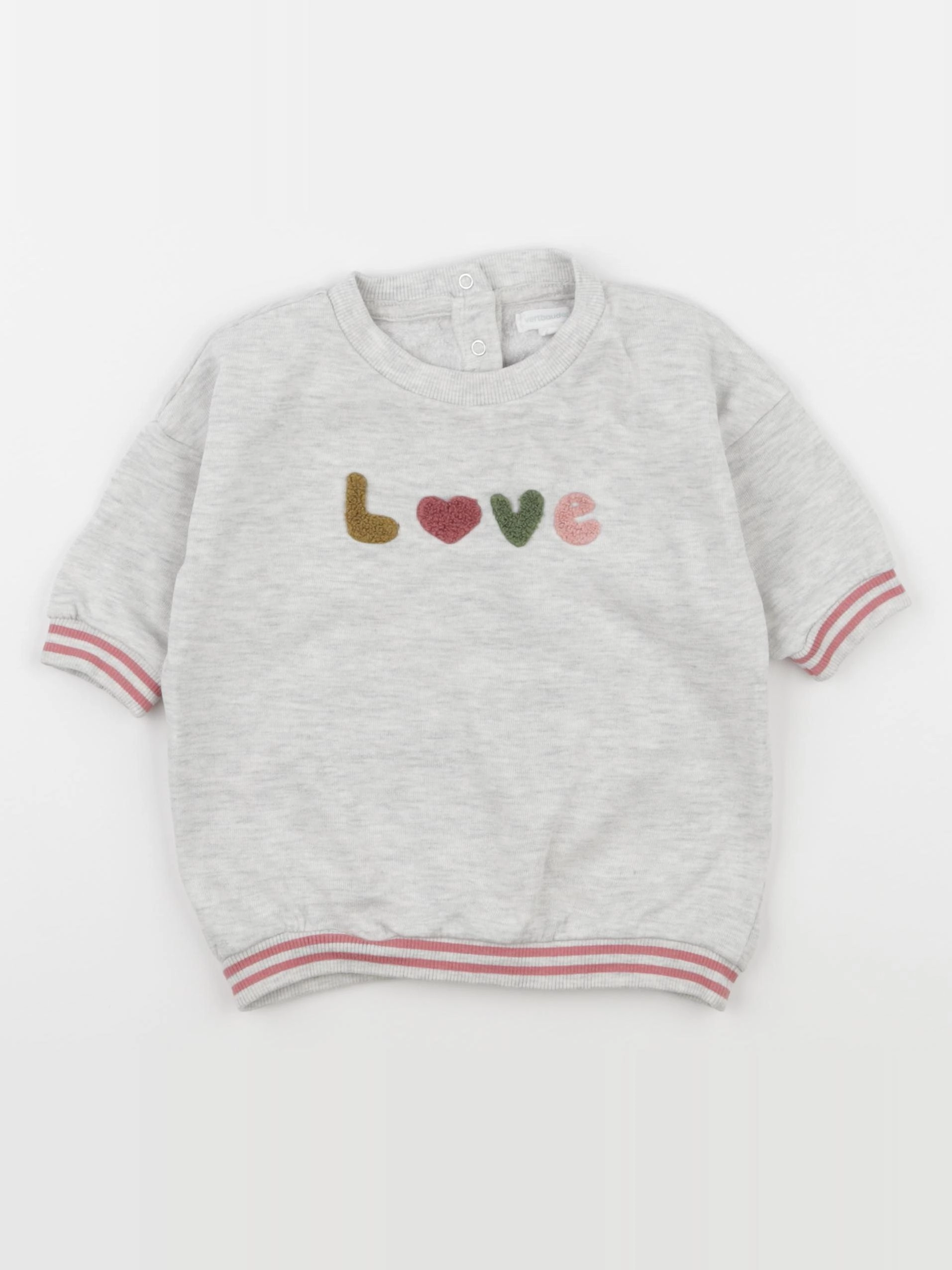 Vertbaudet - robe gris - 9 mois