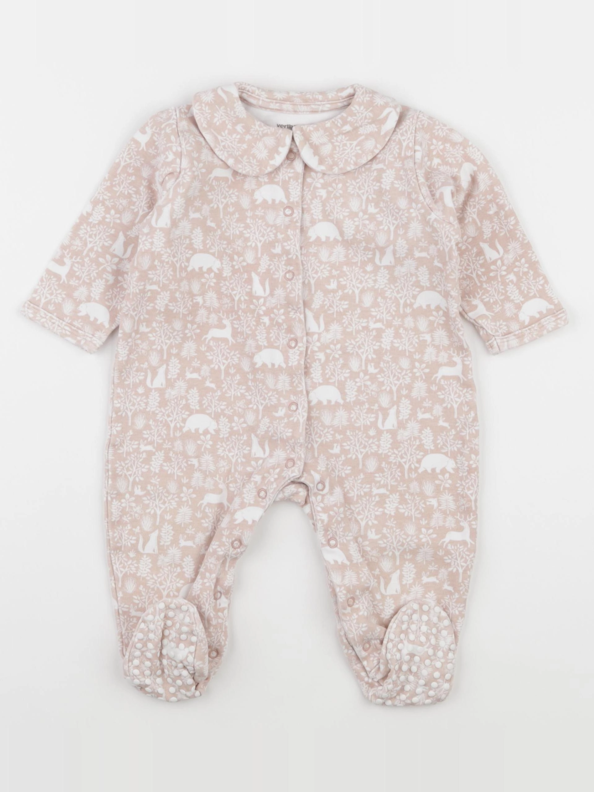 Vertbaudet - pyjama coton rose - 9 mois