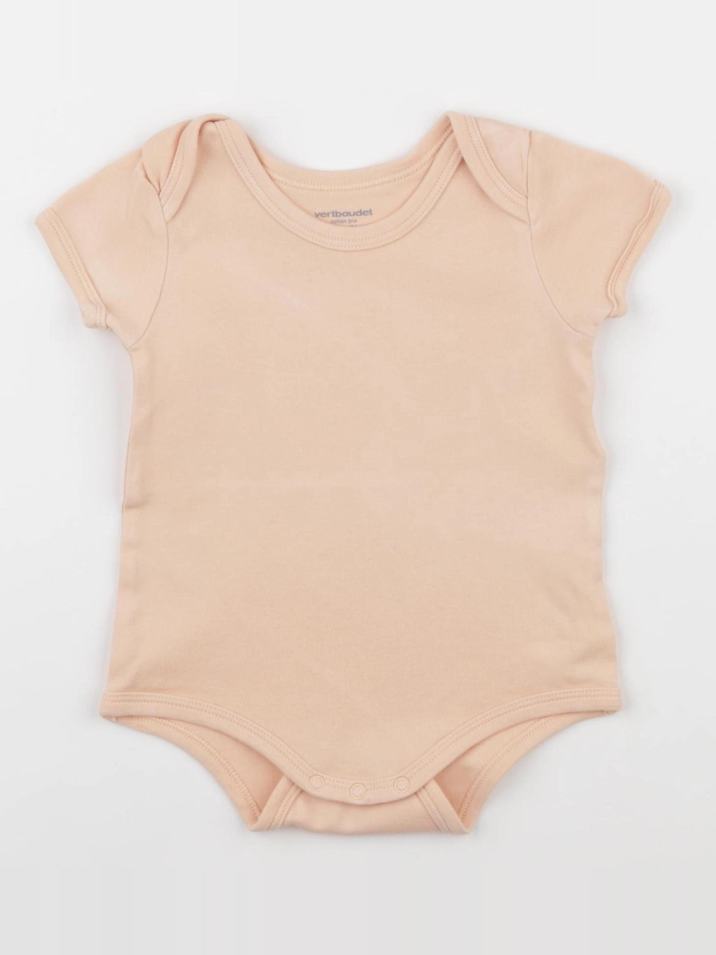 Vertbaudet - body orange - 12 mois