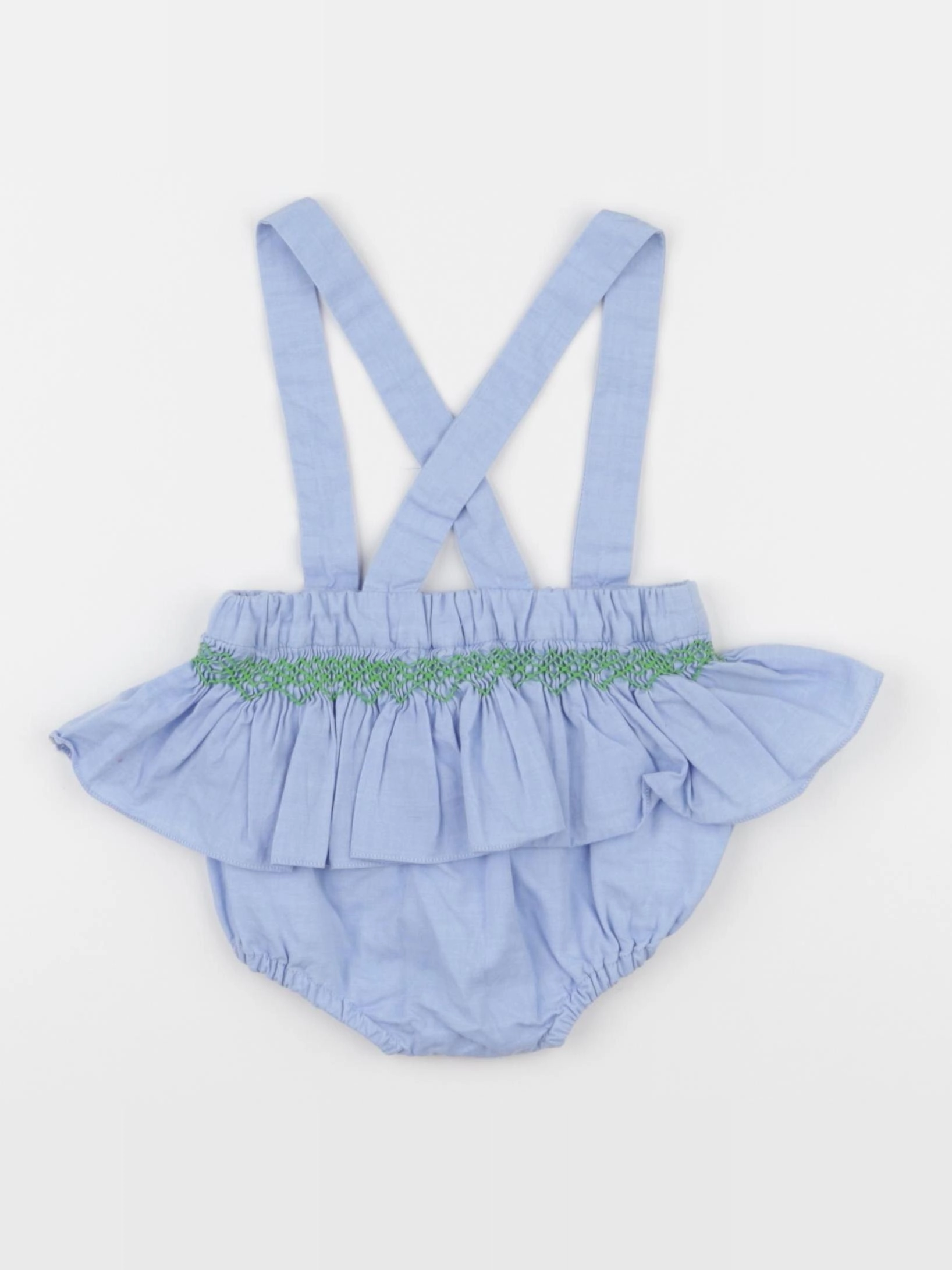 Jacadi - bloomer volants au dos bleu - 6 mois