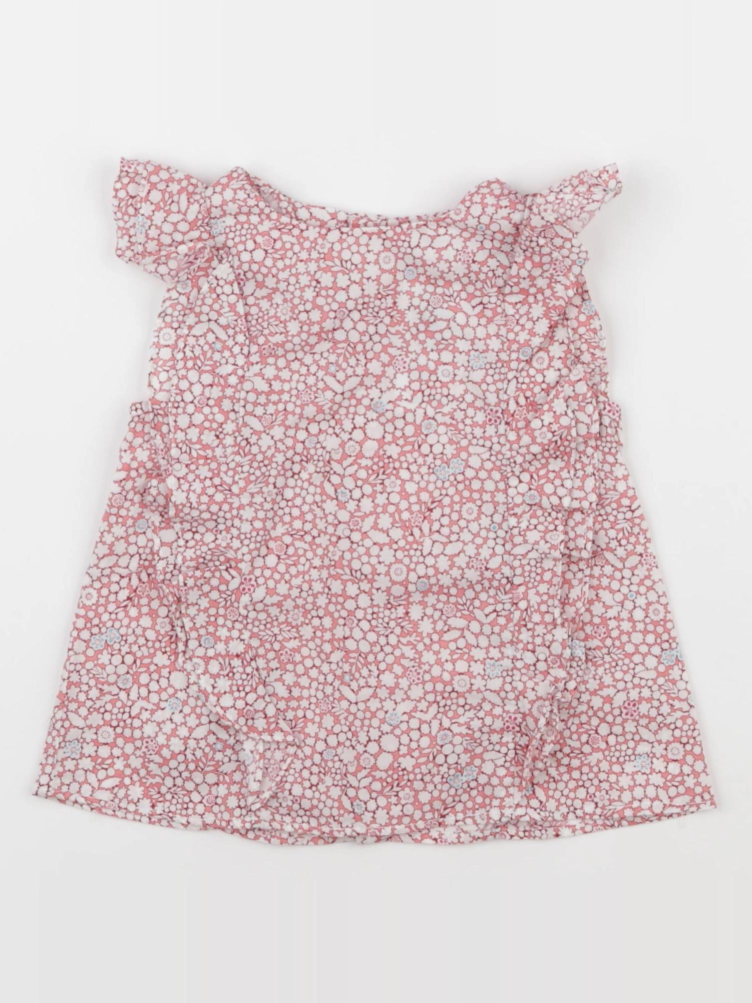 Jacadi - blouse liberty rose, blanc - 24 mois