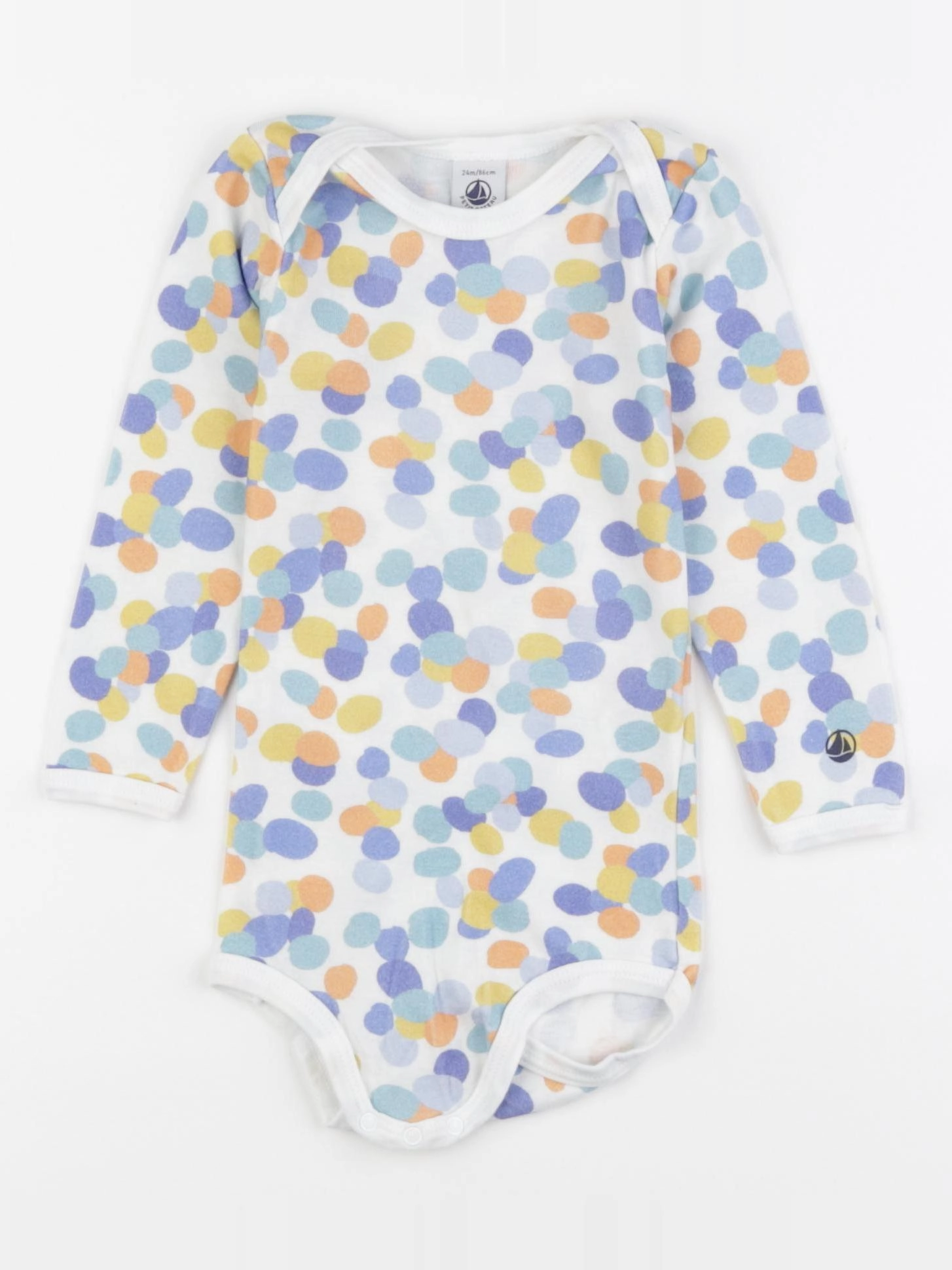 Petit Bateau - body multicolore - 24 mois