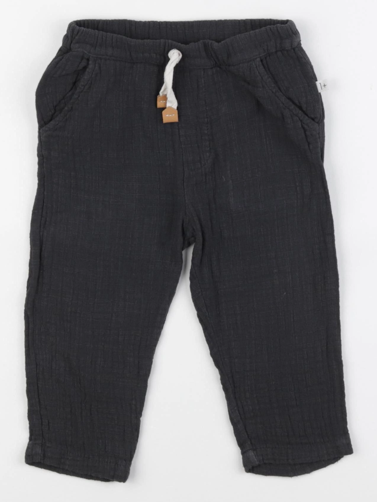 1+ In the family - pantalon noir - 12 mois
