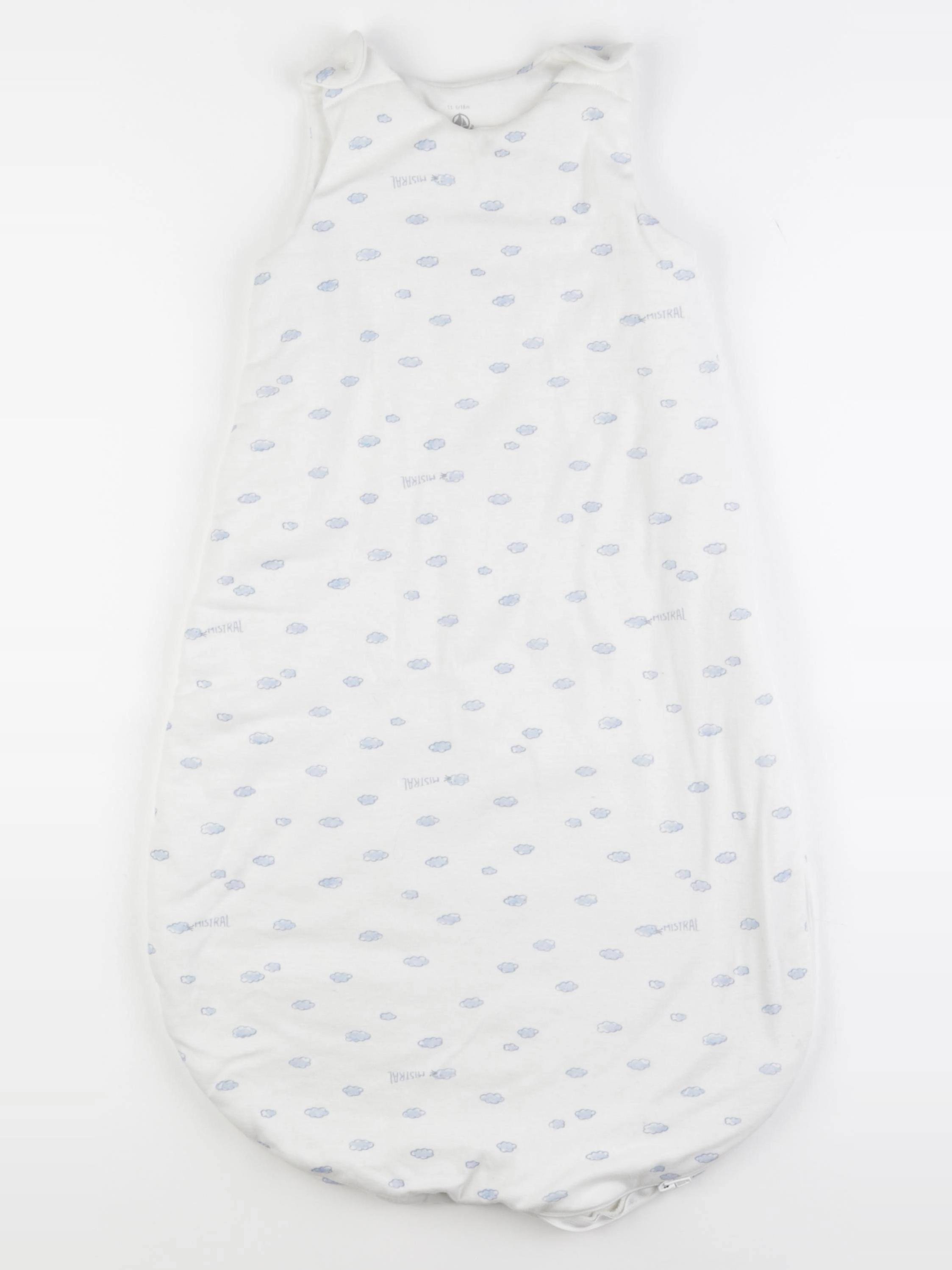 Petit Bateau - gigoteuse blanc, bleu - 6/18 mois