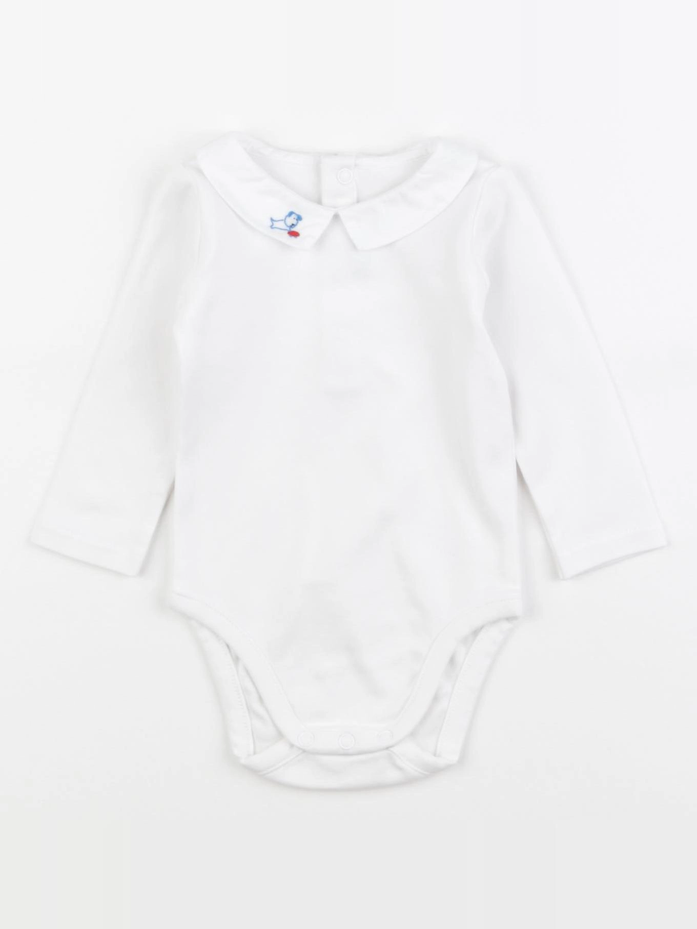Jacadi - body à col blanc - 6 mois