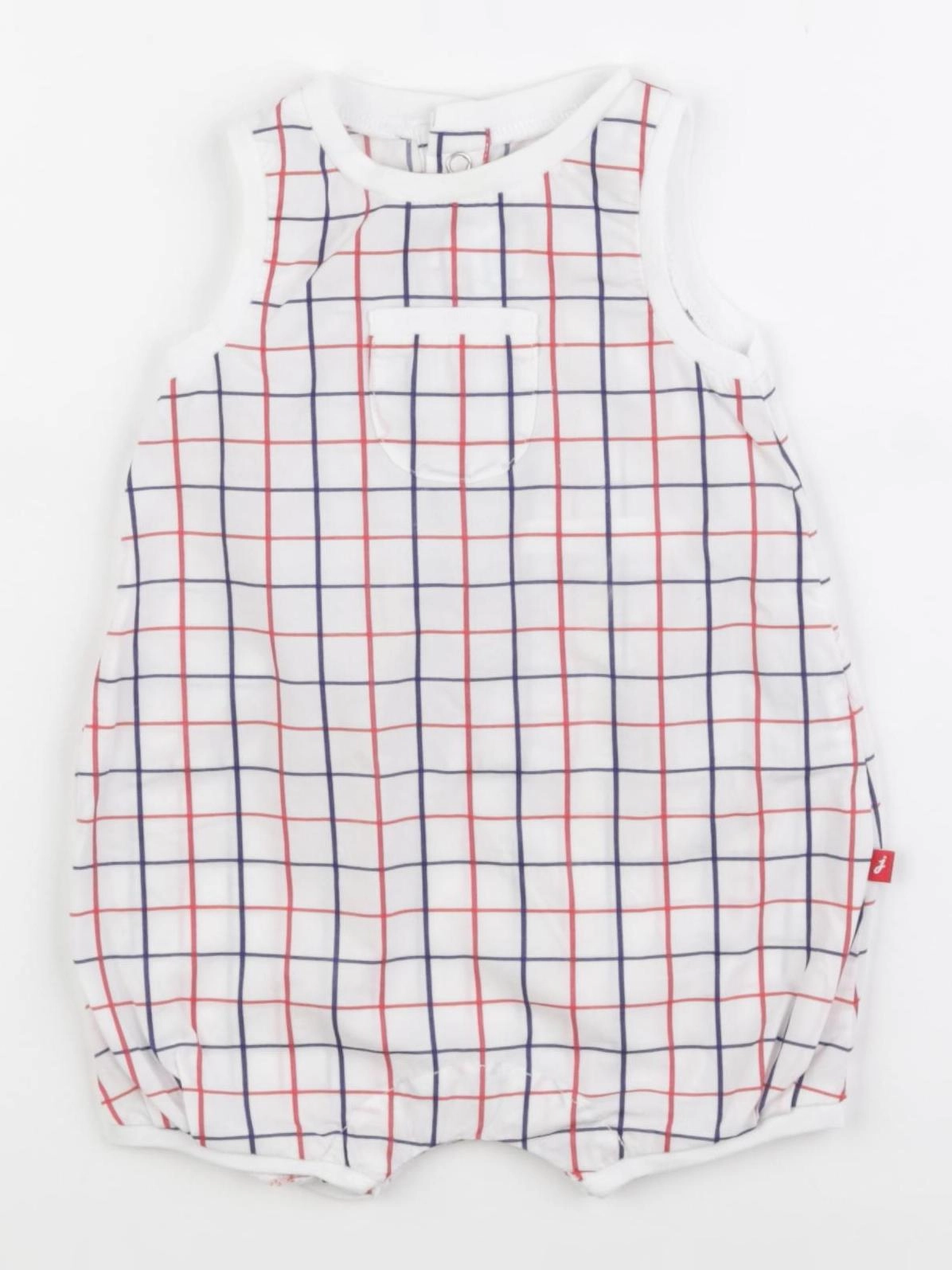 Jacadi - combinaison blanc, bleu, rouge - 3 mois