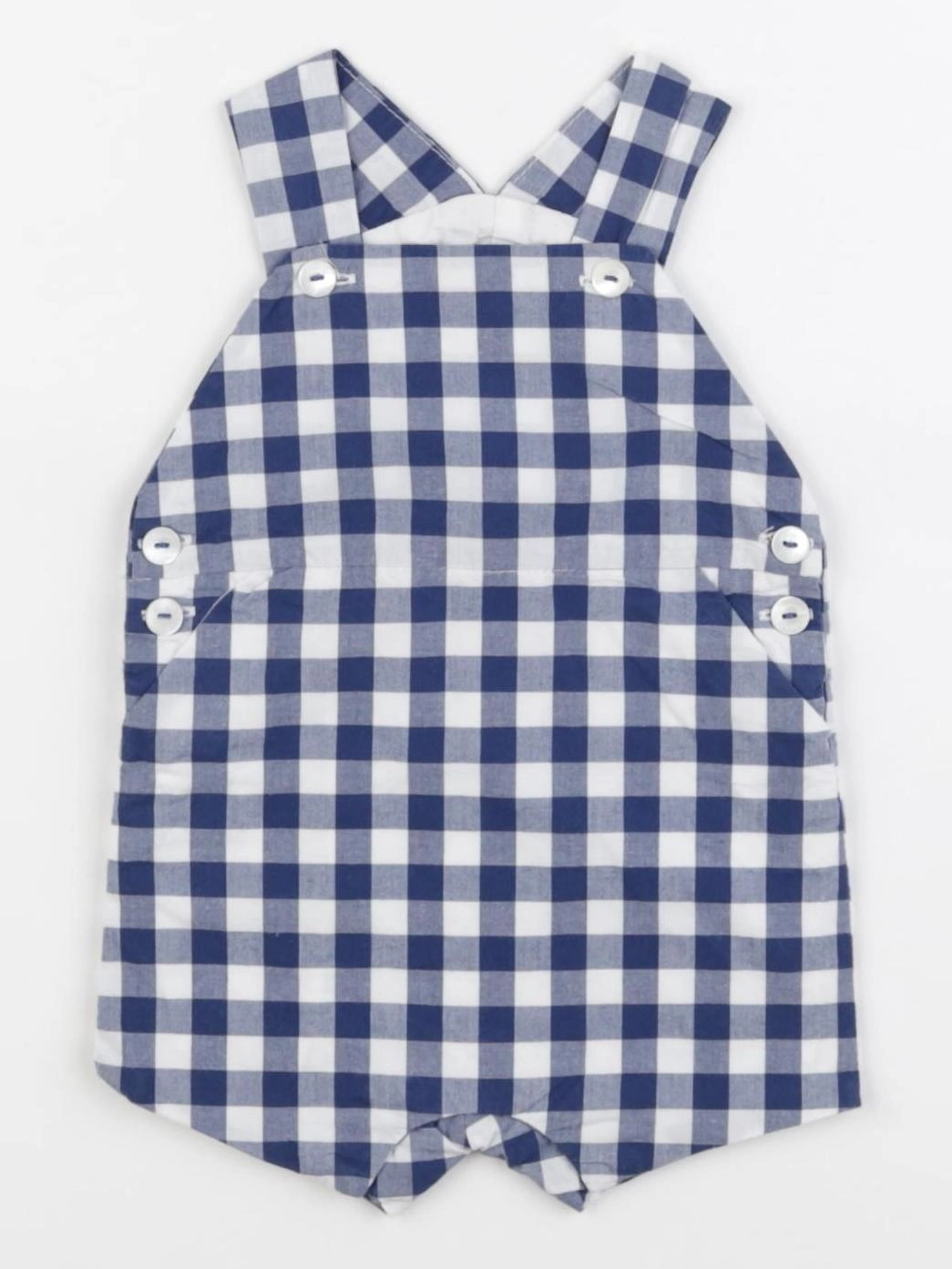 Jacadi - salopette blanc, bleu - 1 mois