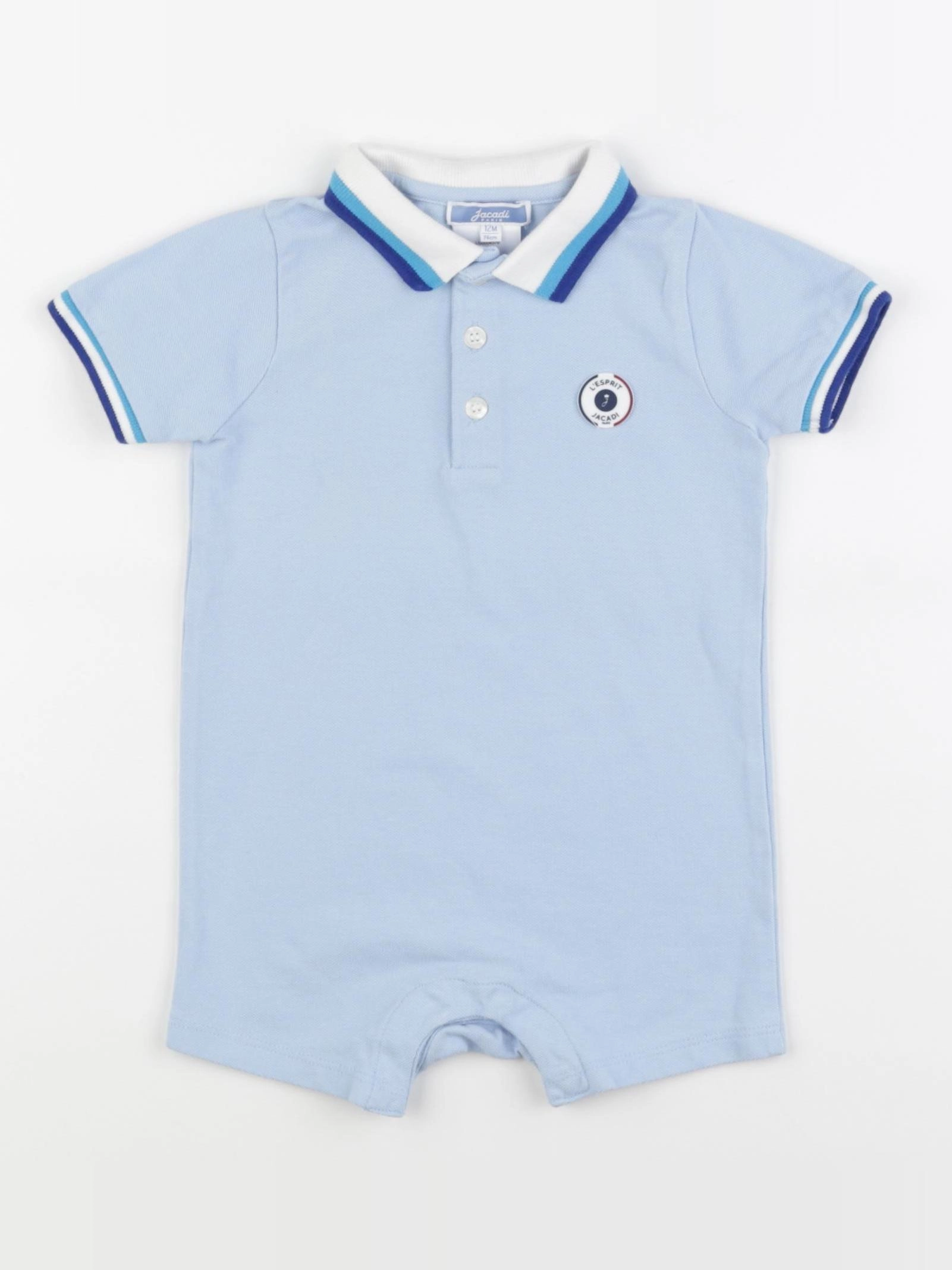 Jacadi - combinaison bleu - 12 mois