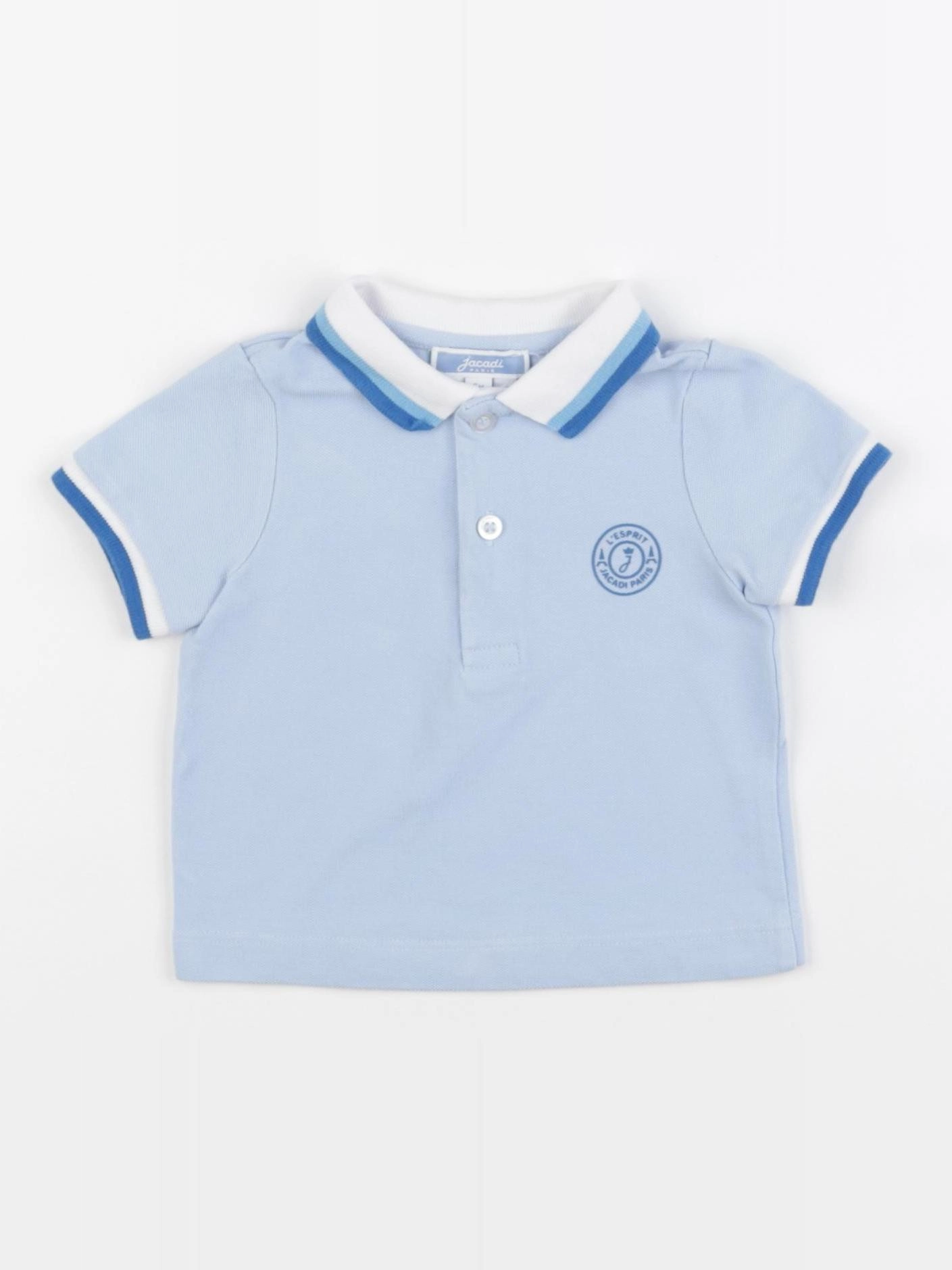 Jacadi - polo bleu - 6 mois