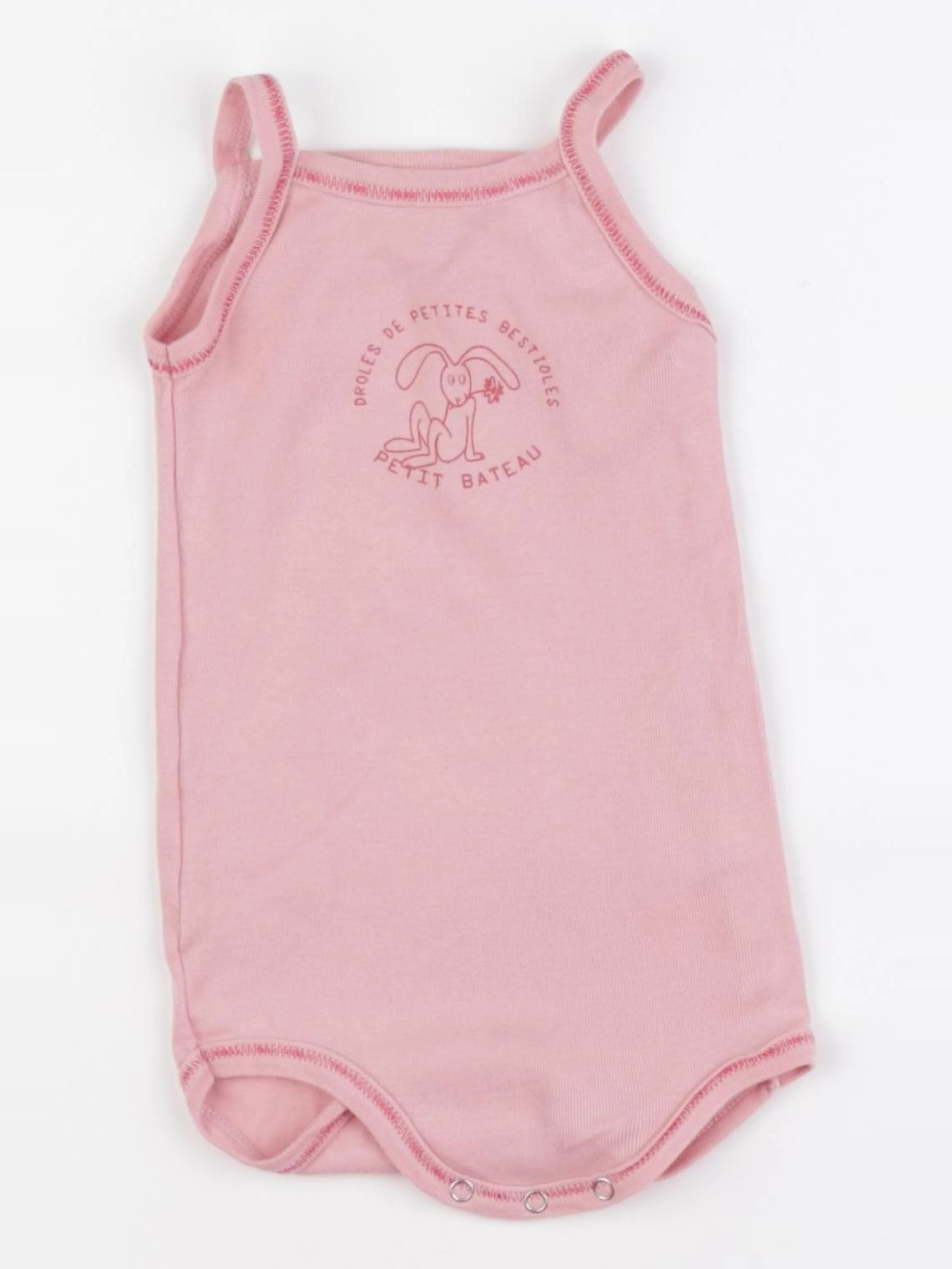 Petit Bateau - body rose - 18 mois