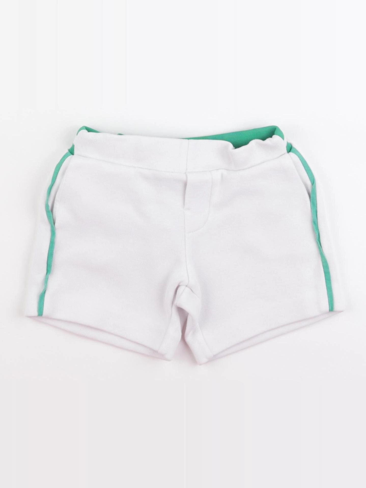 Jacadi - short blanc, vert - 3 ans