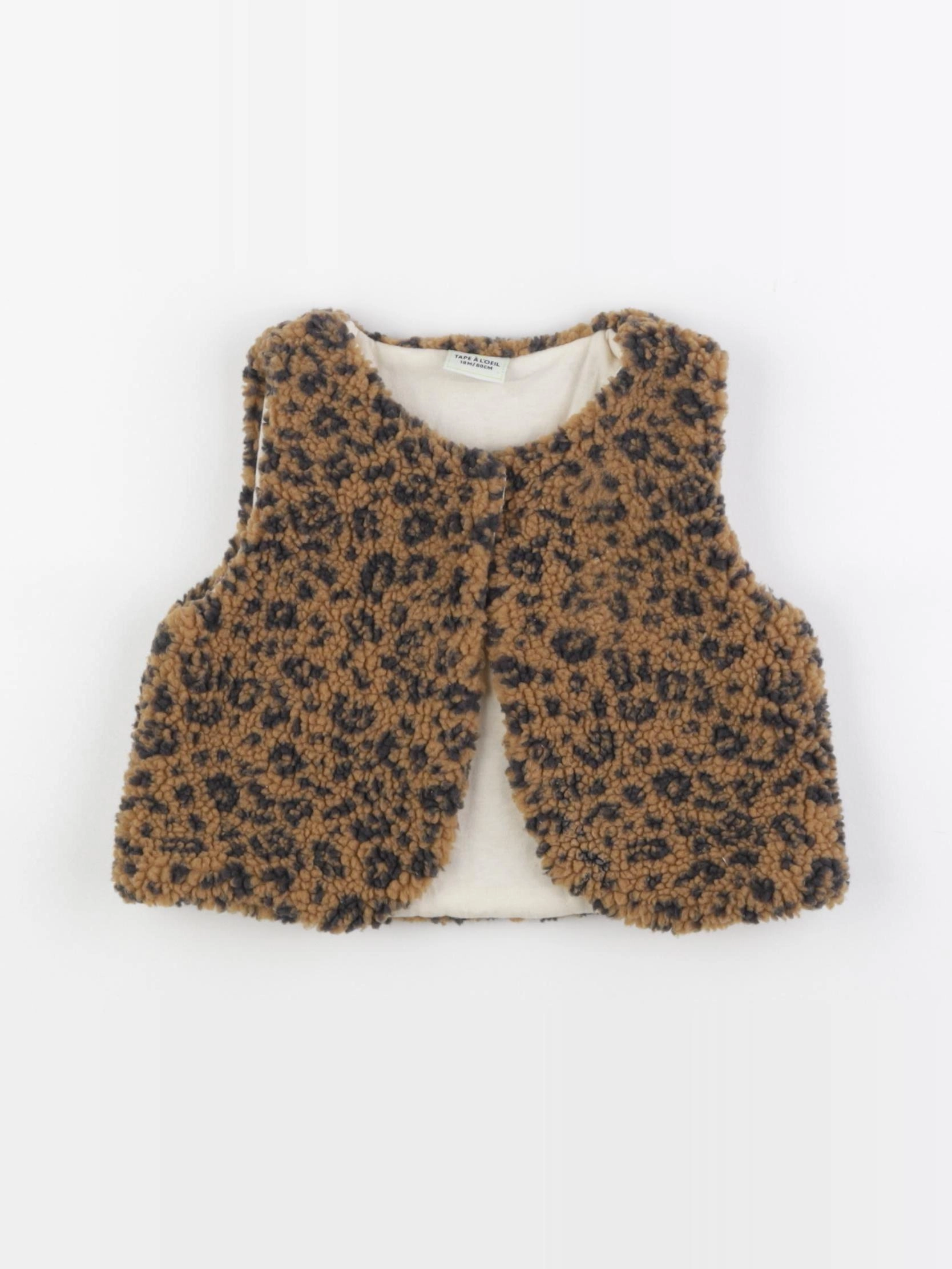Tape à l'oeil - gilet marron - 18 mois