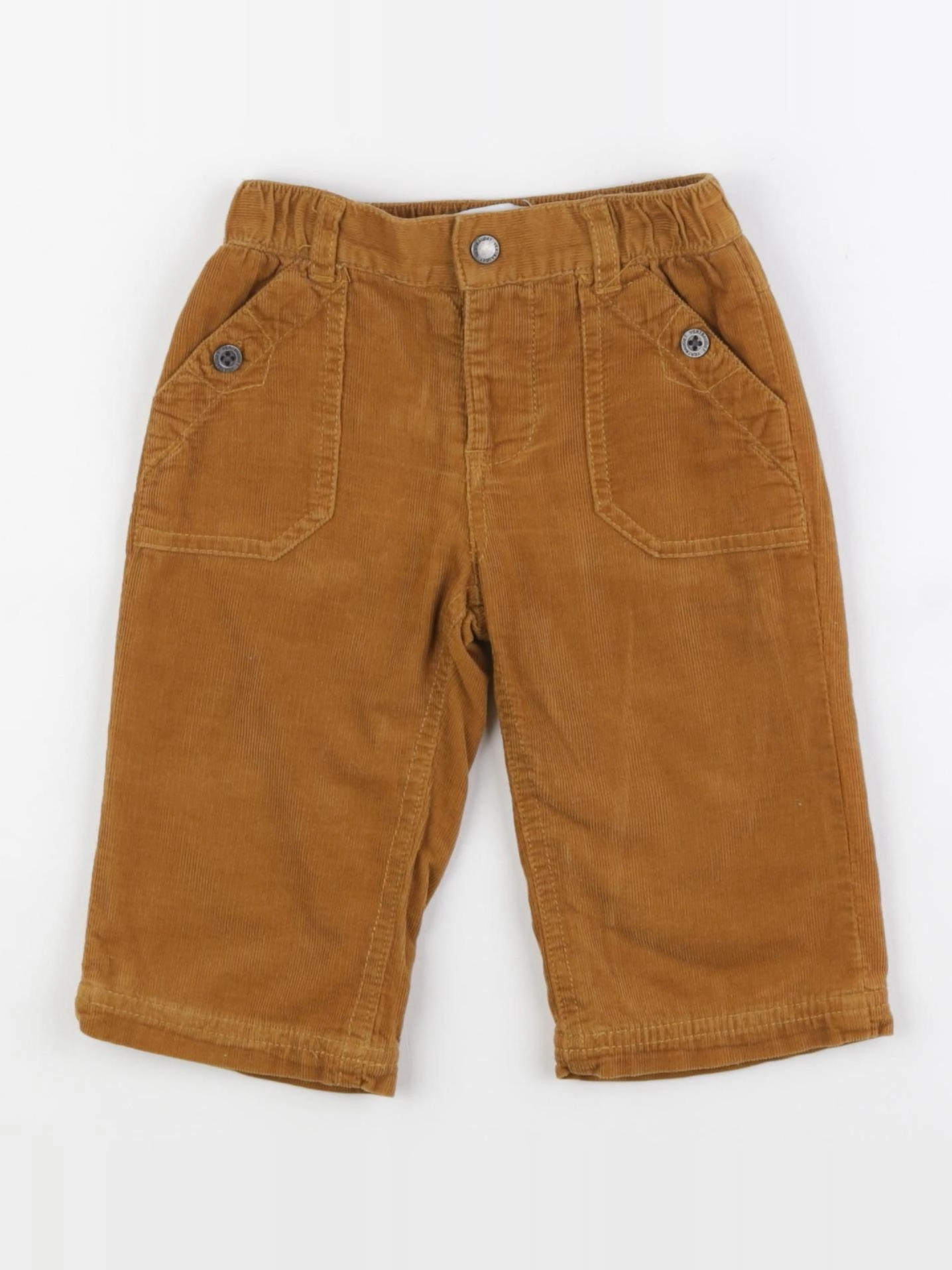 Vertbaudet - pantalon marron - 12 mois