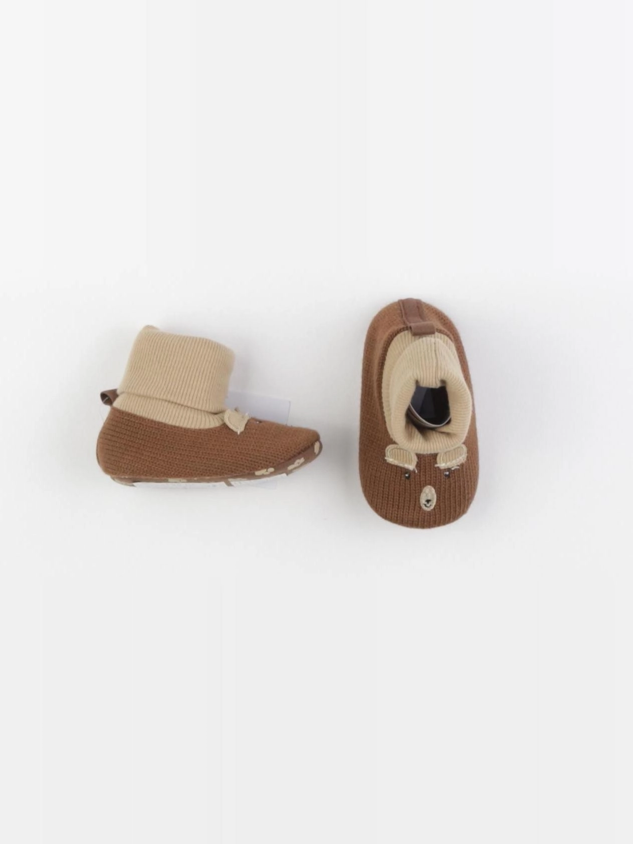 Vertbaudet - chaussons marron - pointure 18/19