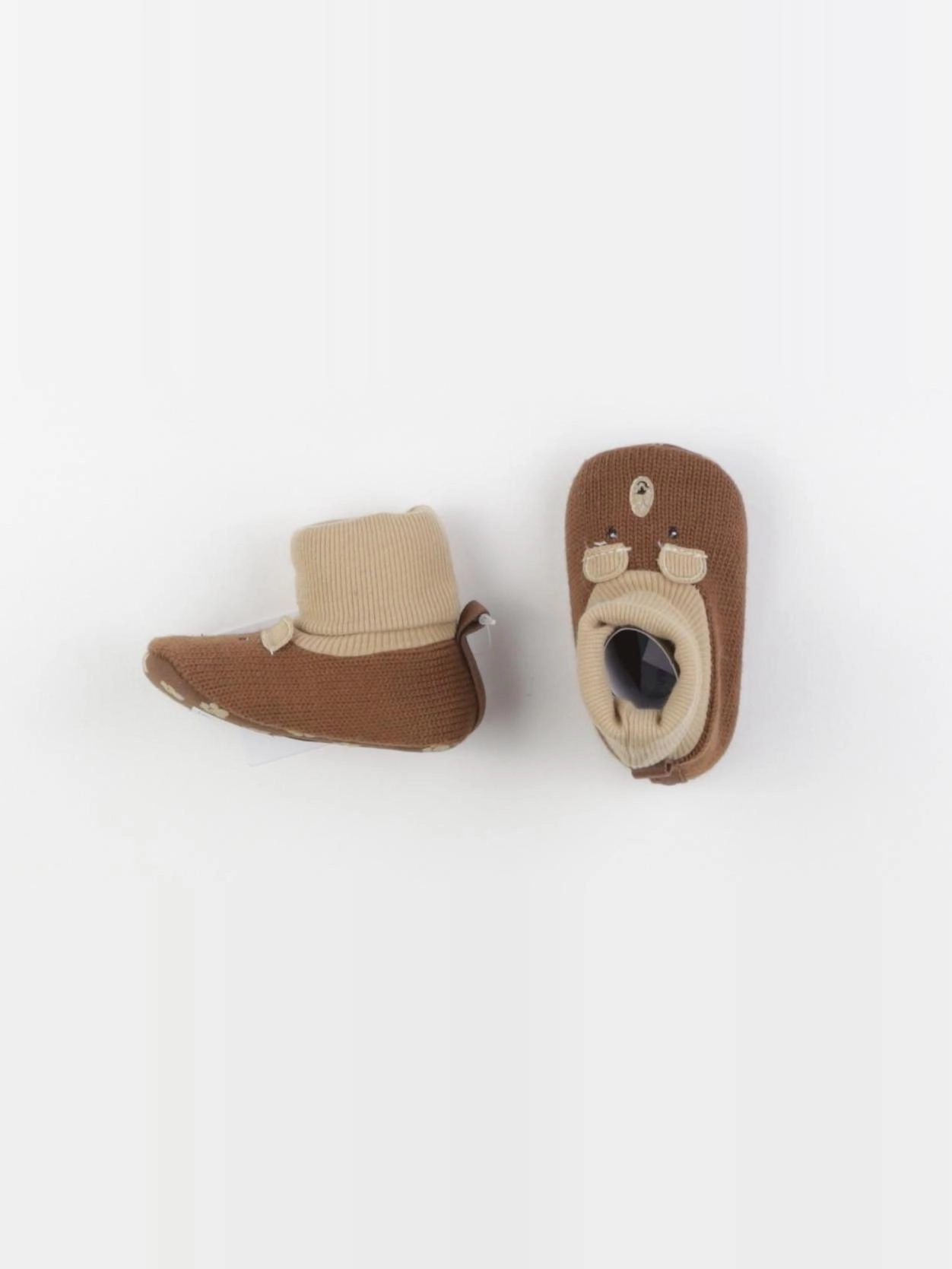 Vertbaudet - chaussons marron - pointure 18/19