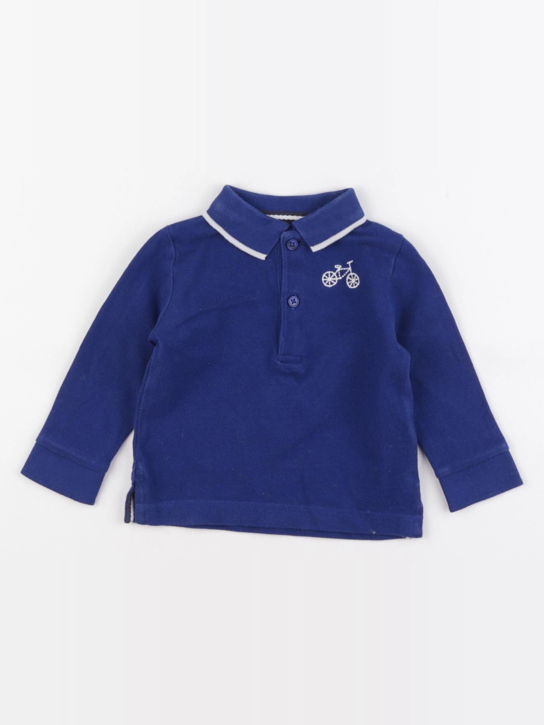 Boutchou - polo bleu - 9 mois