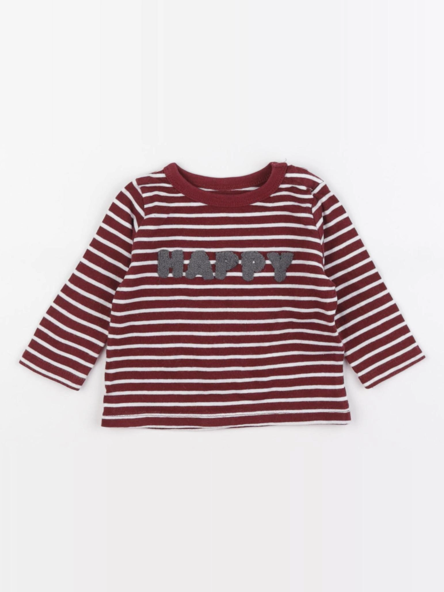Vertbaudet - tee-shirt rouge - 3 mois