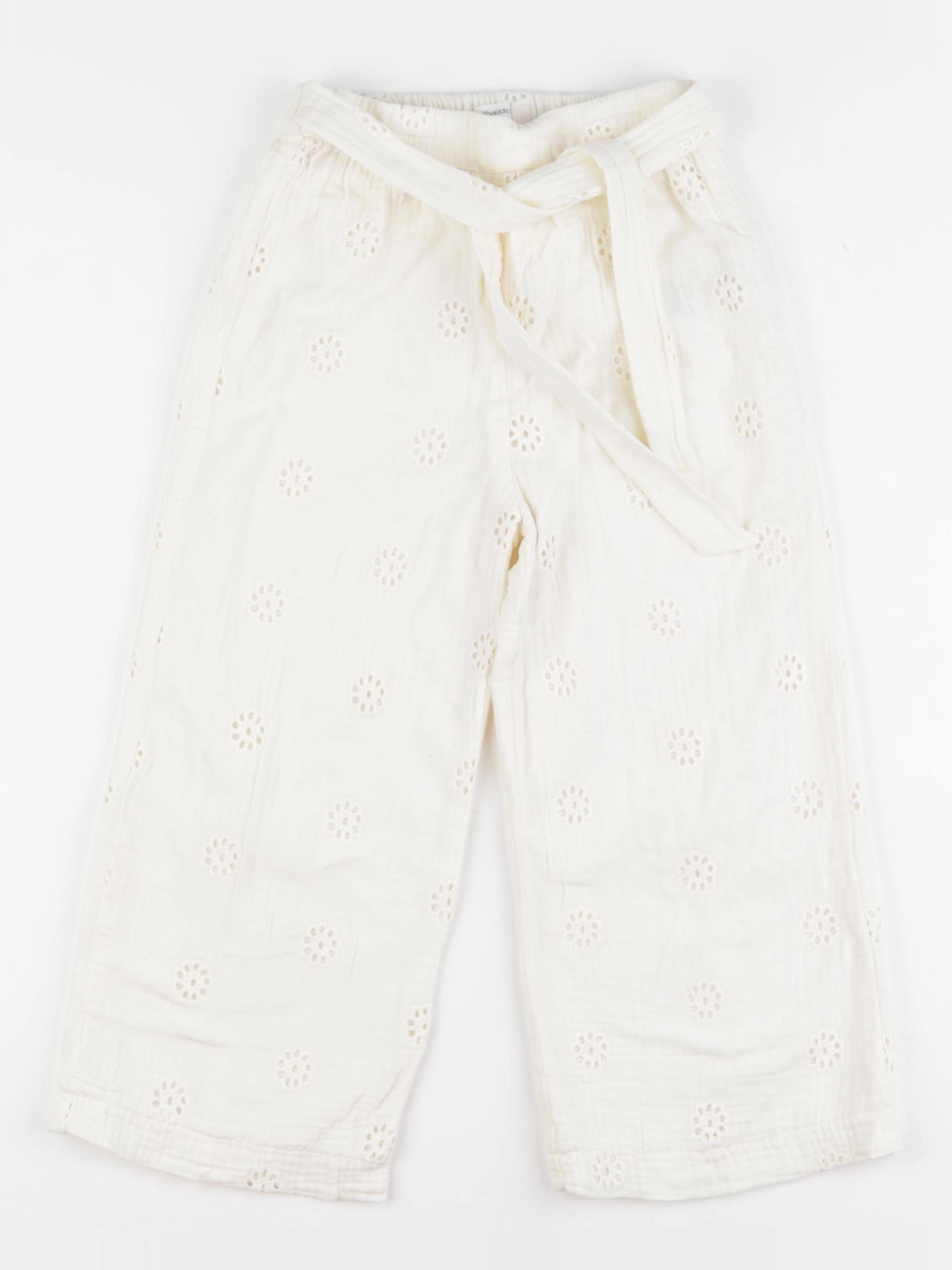 Vertbaudet - pantalon blanc - 6 ans